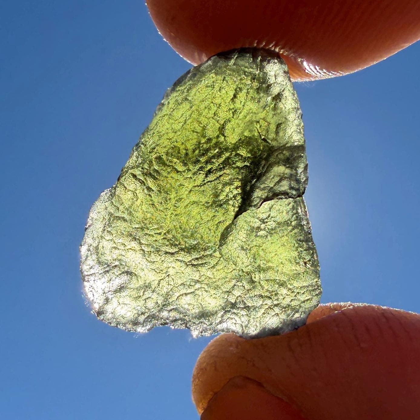 Authentic Moldavite Tektite Specimen, Czech Republic, 2.31 grams