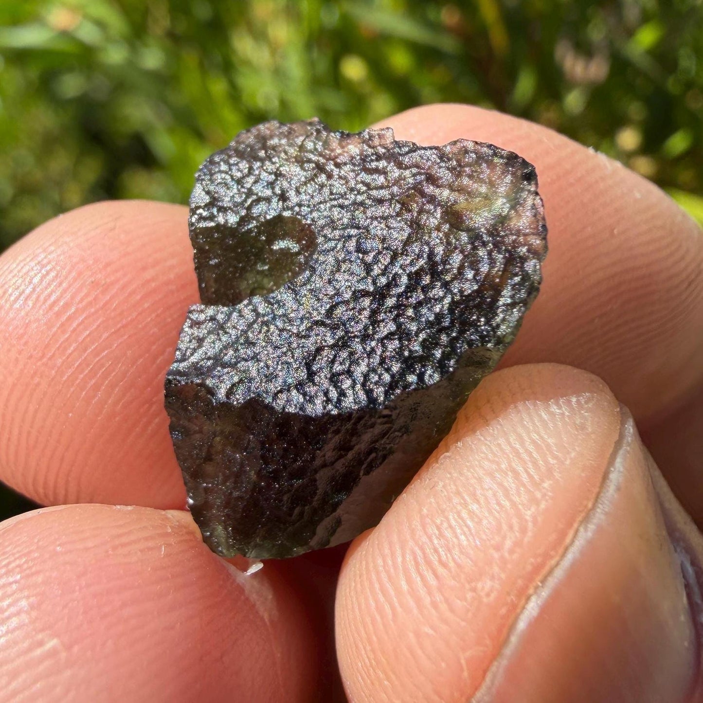 Authentic Moldavite Tektite Specimen, Czech Republic, 2.31 grams