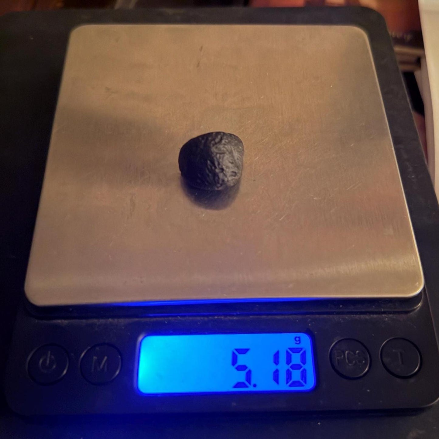Saffordite Stone: Rare Cintamani, Arizona Tektite - 5.18 Grams