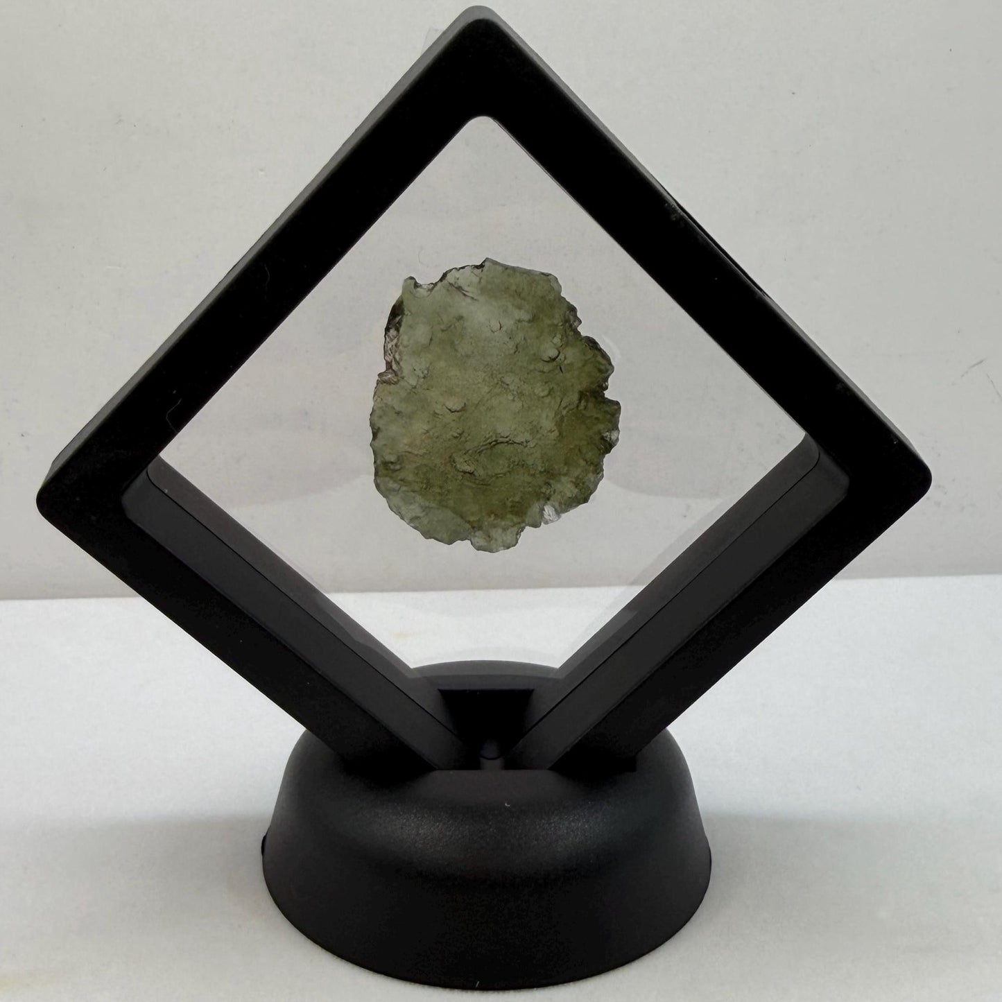 Moldavite Tektite Specimen: Authentic Crystal, 3.96g/19.8ct