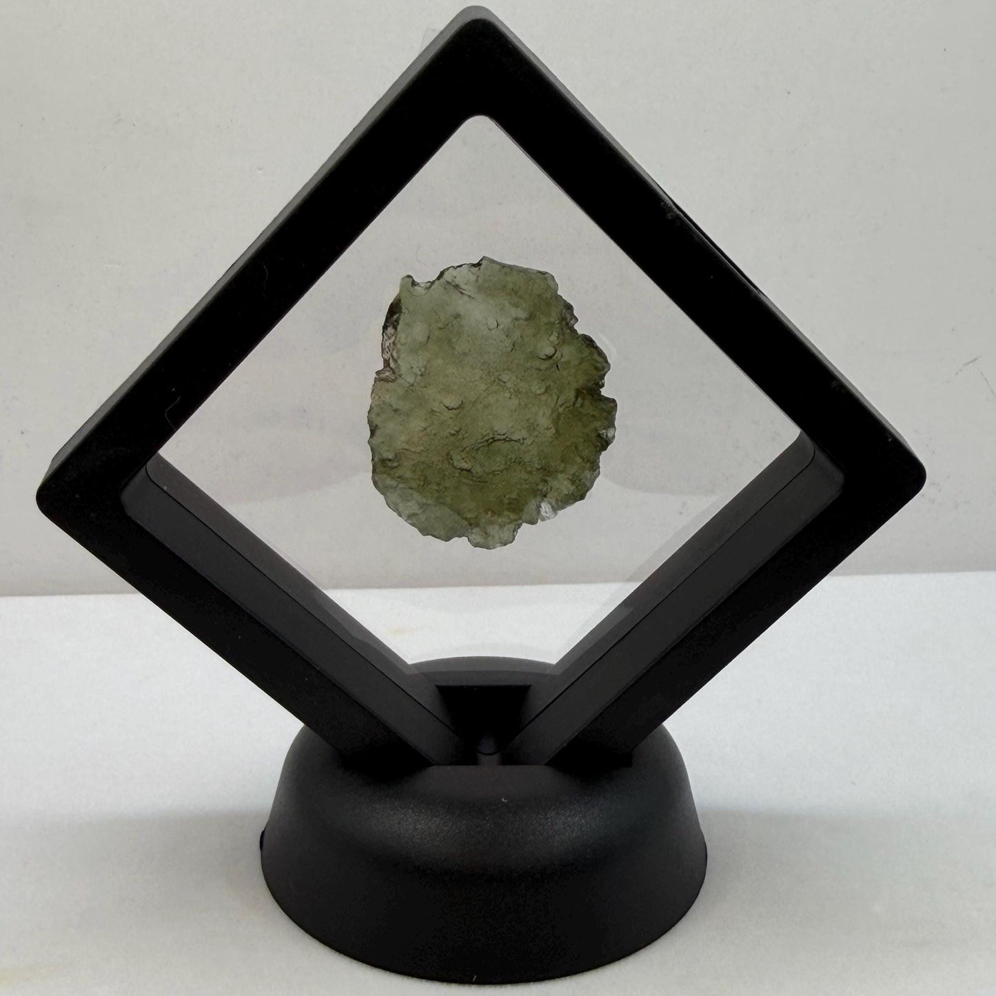 Moldavite Tektite Specimen: Authentic Crystal, 3.96g/19.8ct