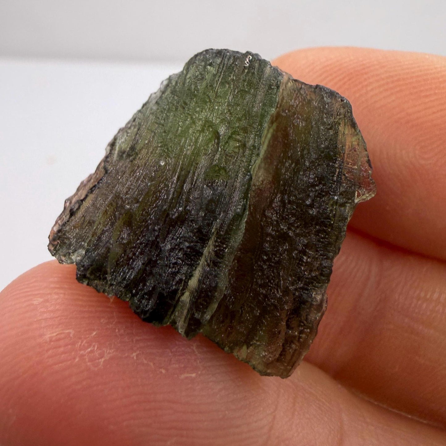 Authentic Moldavite Tektite Specimen, Czech Republic Origin, 4.12 grams