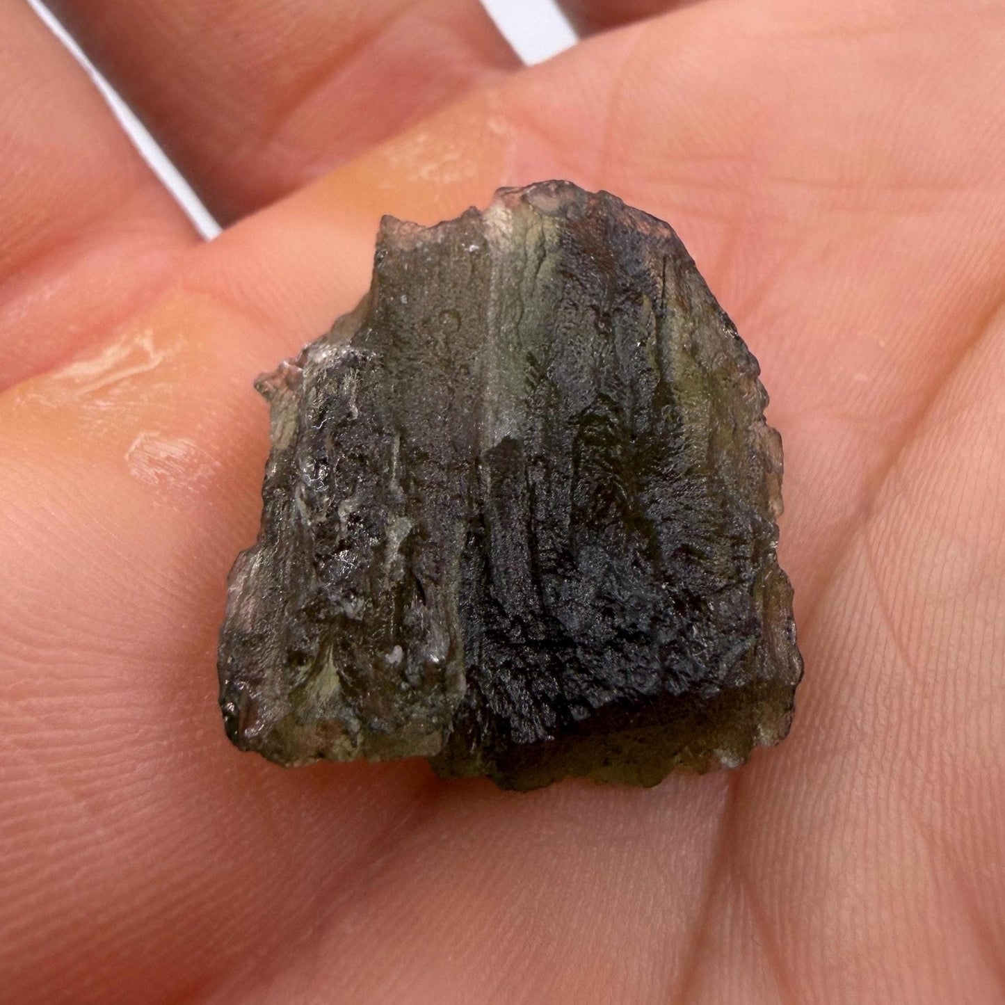 Authentic Moldavite Tektite Specimen, Czech Republic Origin, 4.12 grams