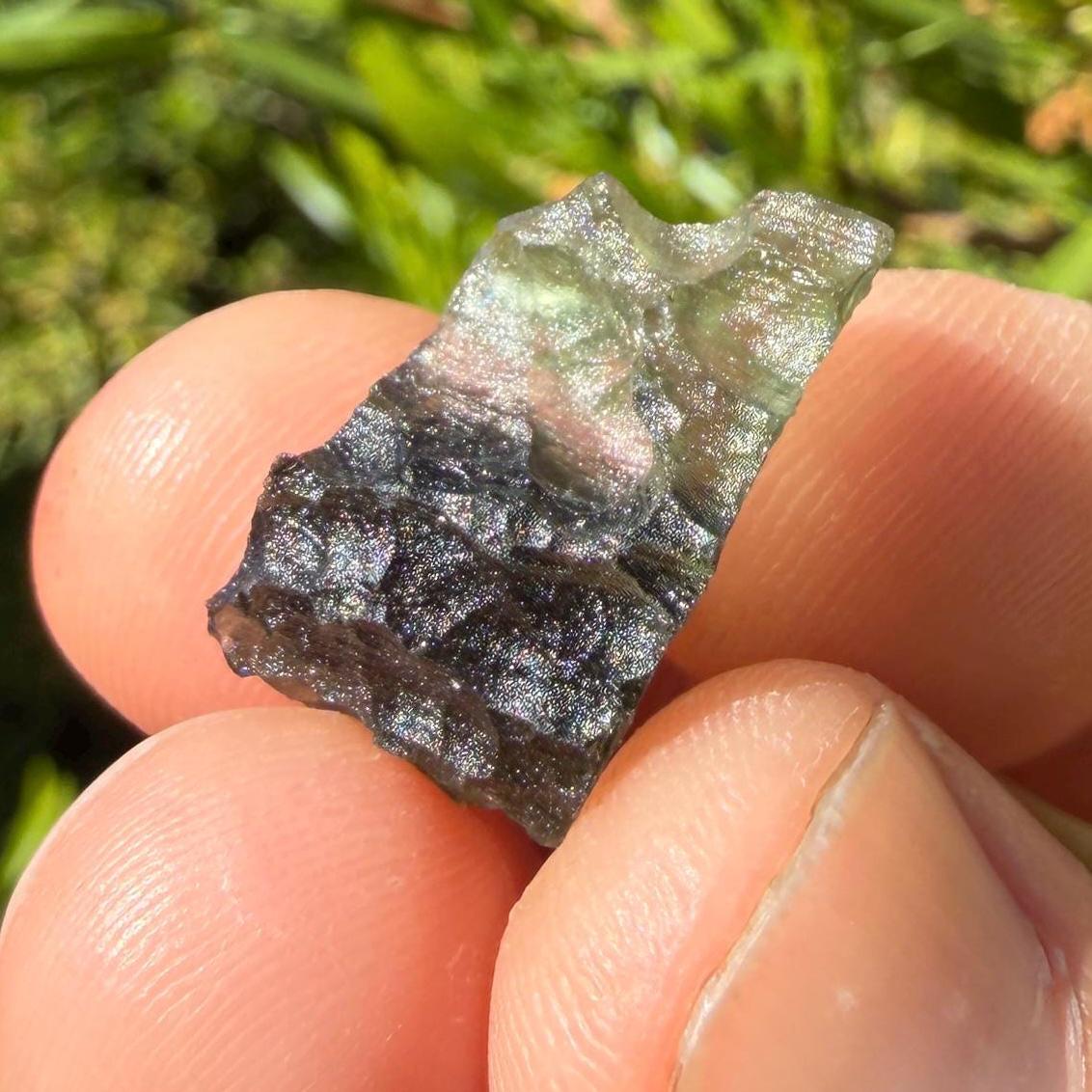 Authentic Moldavite Tektite Specimen, Czech Republic Origin, 2.26 grams