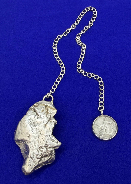 Aletai Meteorite Pendulum: Authentic Iron Meteorite, Divination Tool, 47.26 grams