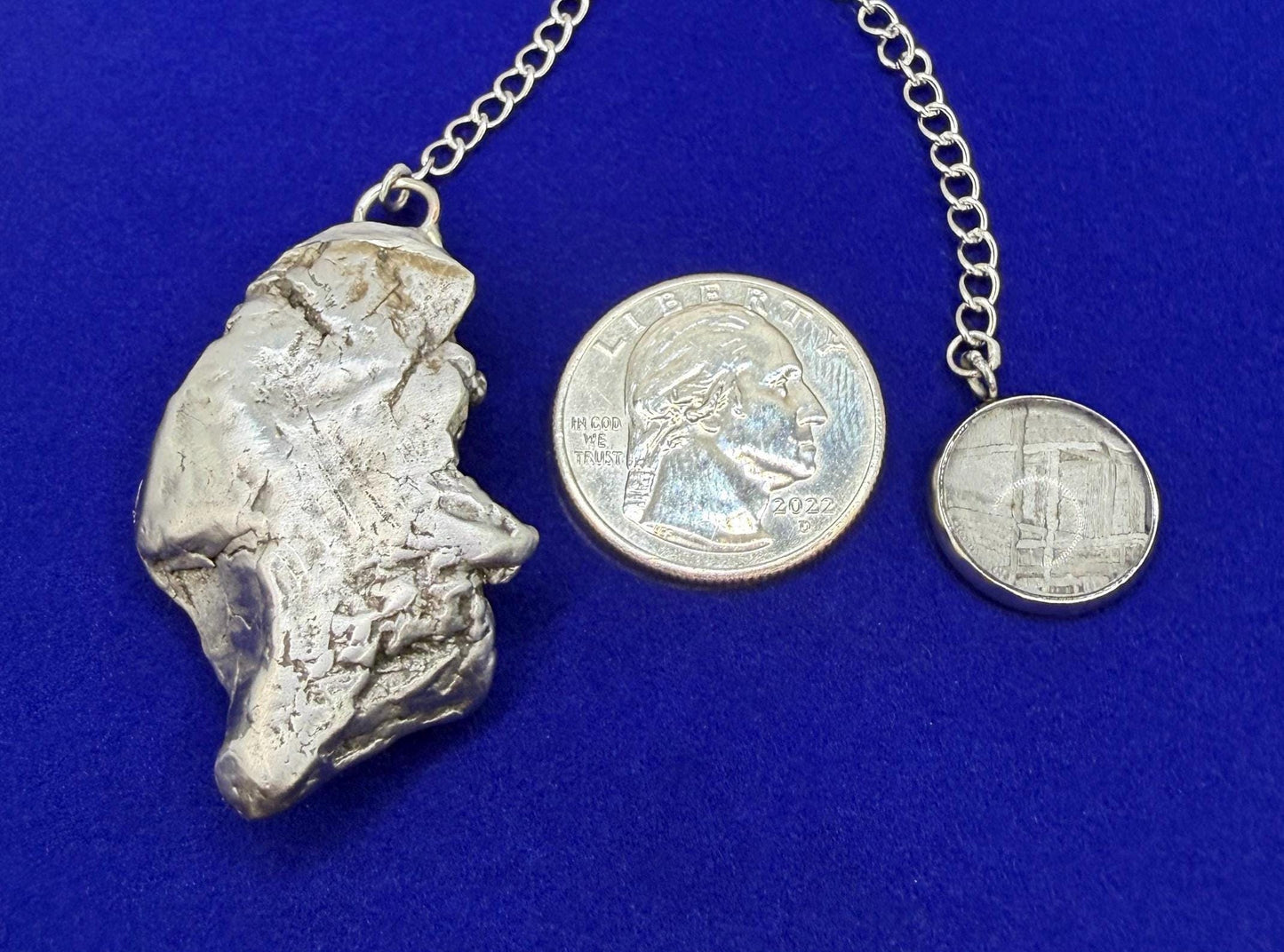 Aletai Meteorite Pendulum: Authentic Iron Meteorite, Divination Tool, 47.26 grams