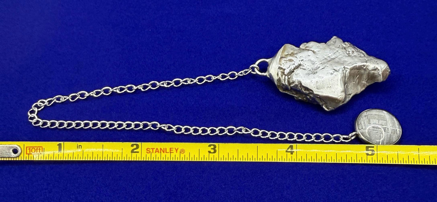 Aletai Meteorite Pendulum: Authentic Iron Meteorite, Divination Tool, 47.26 grams