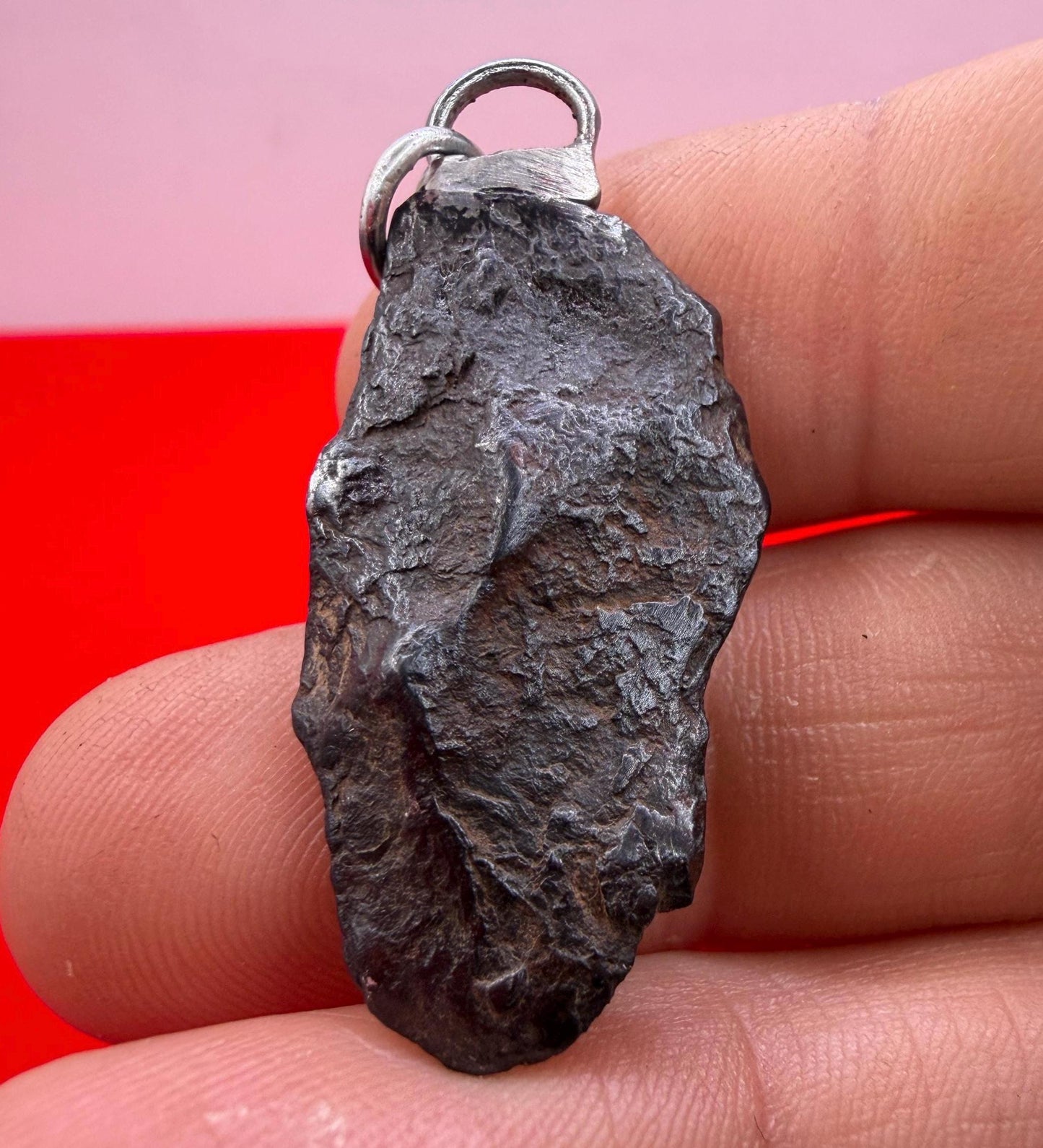 Canyon Diablo Iron Meteorite Pendant: Arizona Space Gift, 7.37g
