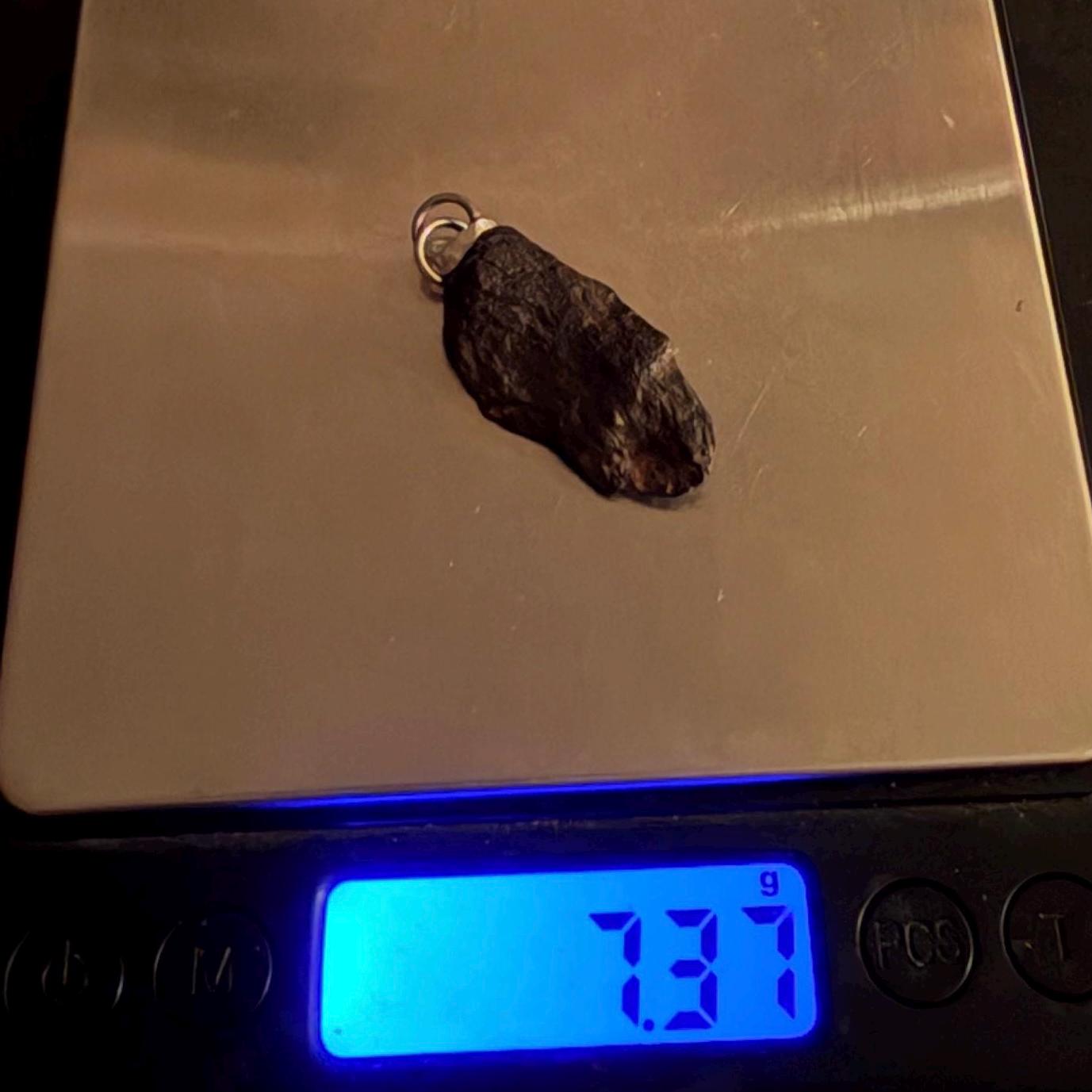 Canyon Diablo Iron Meteorite Pendant: Arizona Space Gift, 7.37g