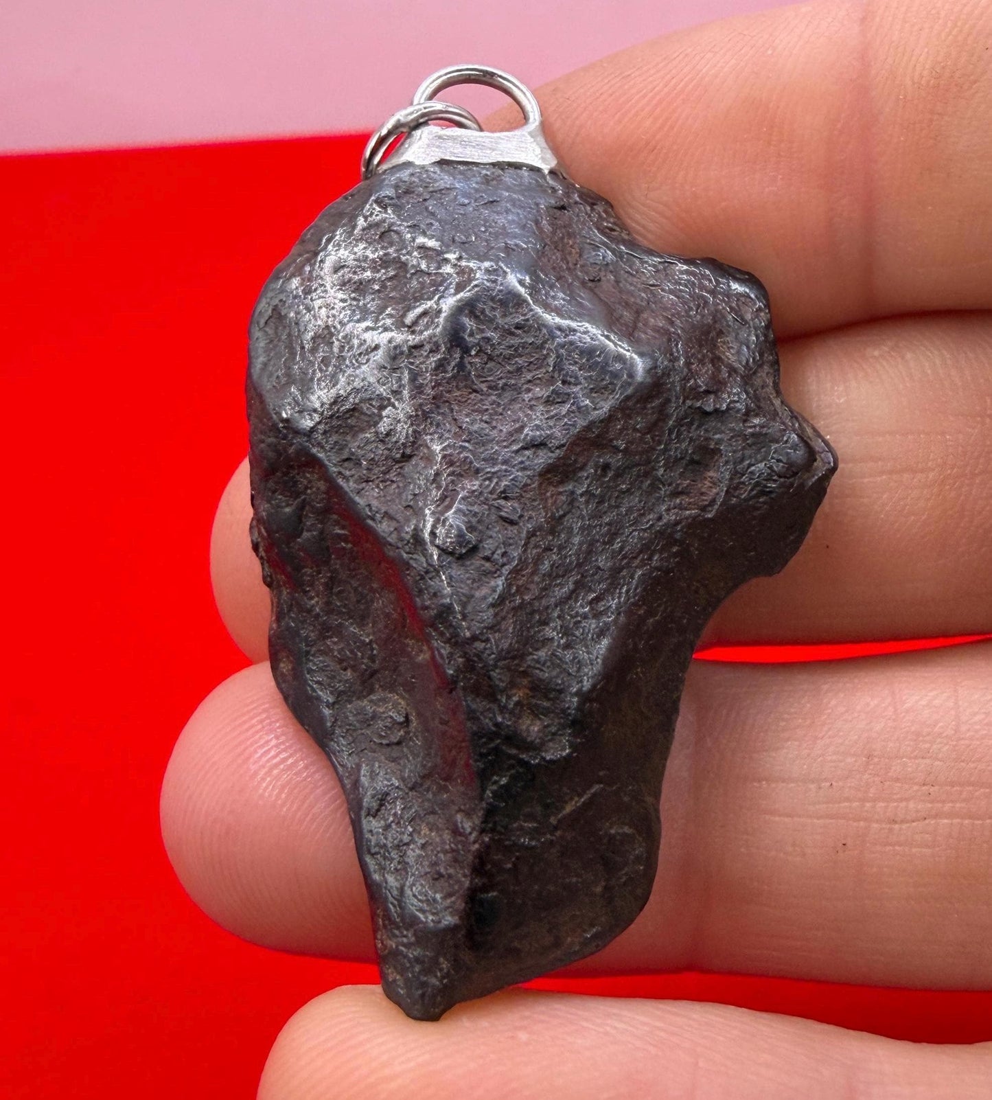 Canyon Diablo Iron Meteorite Pendant: Arizona Space Gift, 27.70g