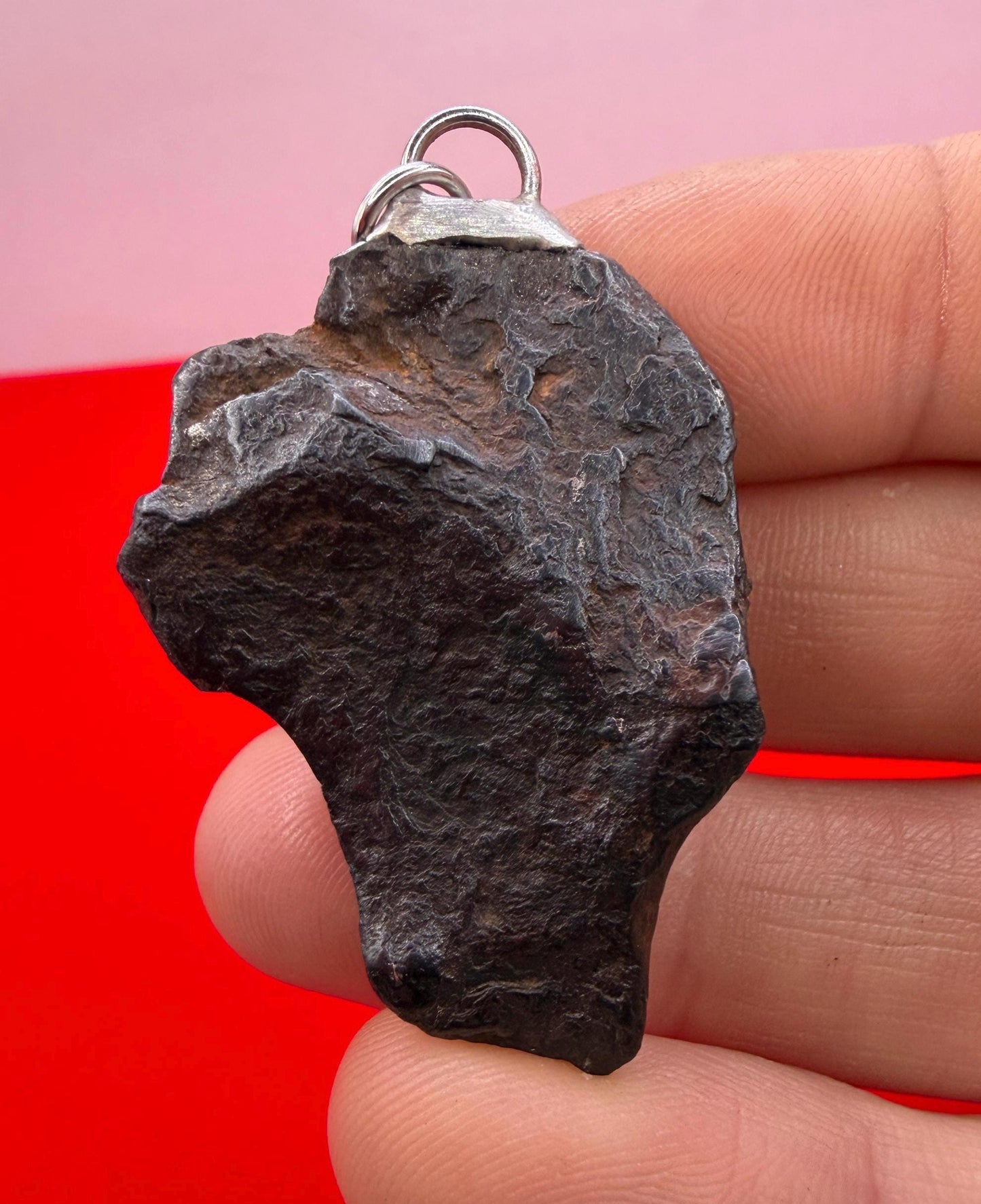Canyon Diablo Iron Meteorite Pendant: Arizona Space Gift, 27.70g