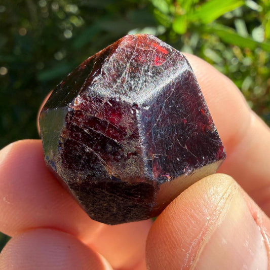 Moroccan Almandine Garnet Crystal: Dodecahedron Shape, 23.99 grams