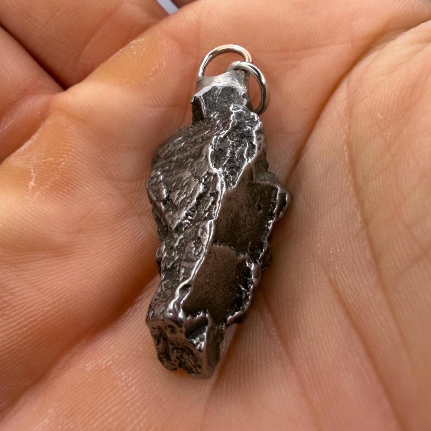 Campo del Cielo Meteorite Pendant: Authentic Astronomy Gift, Space Pendant, 16.68 Grams
