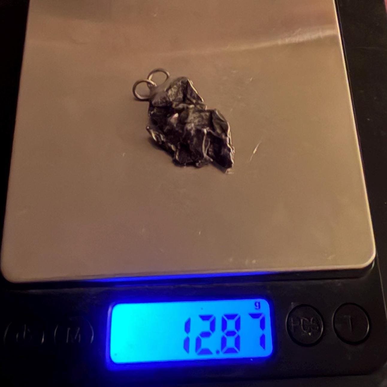 Campo del Cielo Meteorite Pendant: Authentic Astronomy Gift, Space Pendant, 12.87 Grams