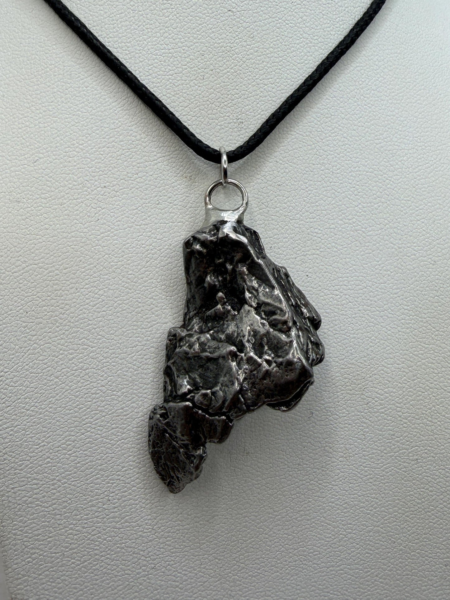 Campo del Cielo Meteorite Pendant: Authentic Iron Meteorite Jewelry, Space Gift, 25.96 grams