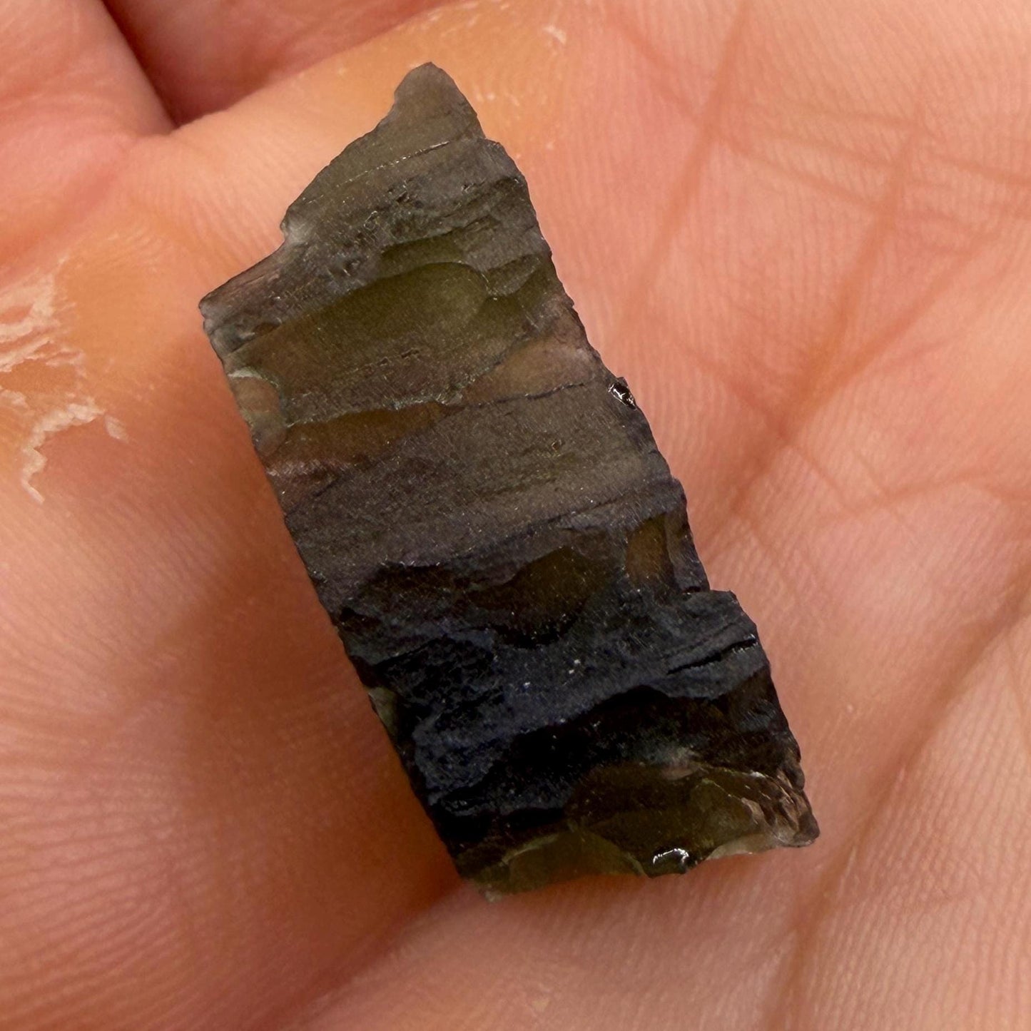 Authentic Moldavite Tektite Specimen, Czech Republic Origin, 2.46 grams