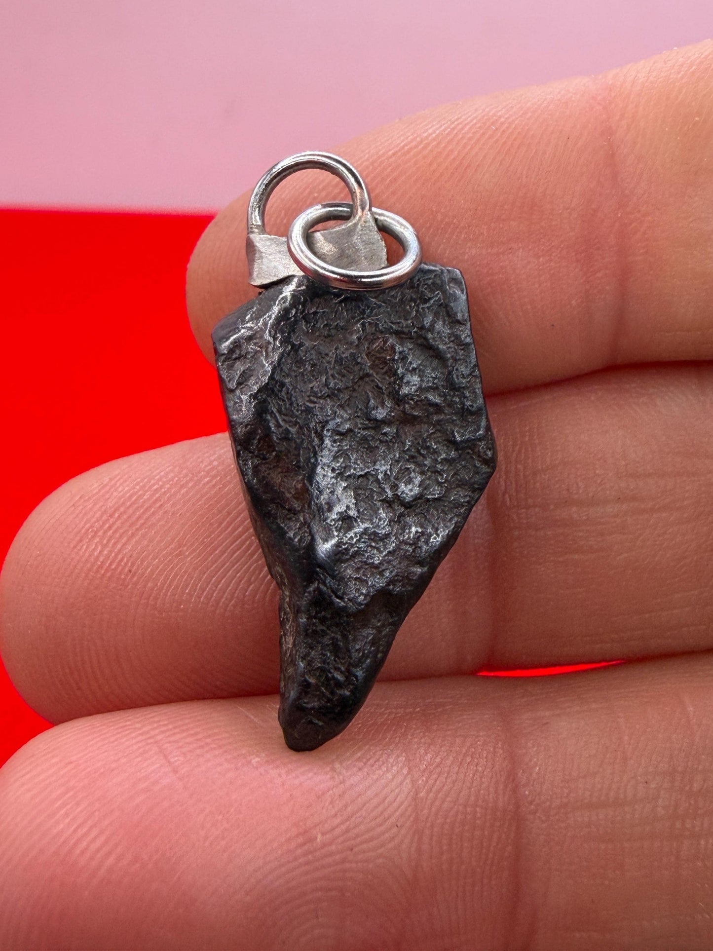 Canyon Diablo Iron Meteorite Pendant: Arizona Space Gift, 7.41g