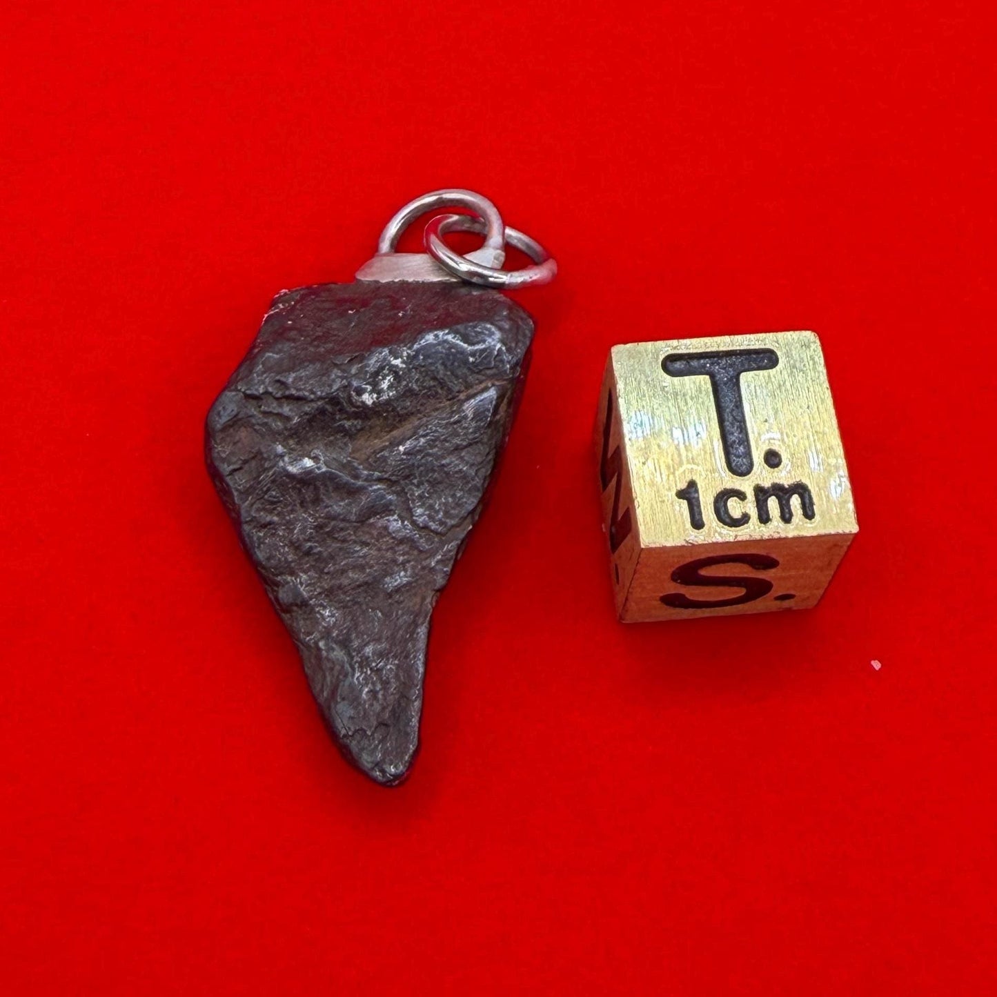 Canyon Diablo Iron Meteorite Pendant: Arizona Space Gift, 7.41g