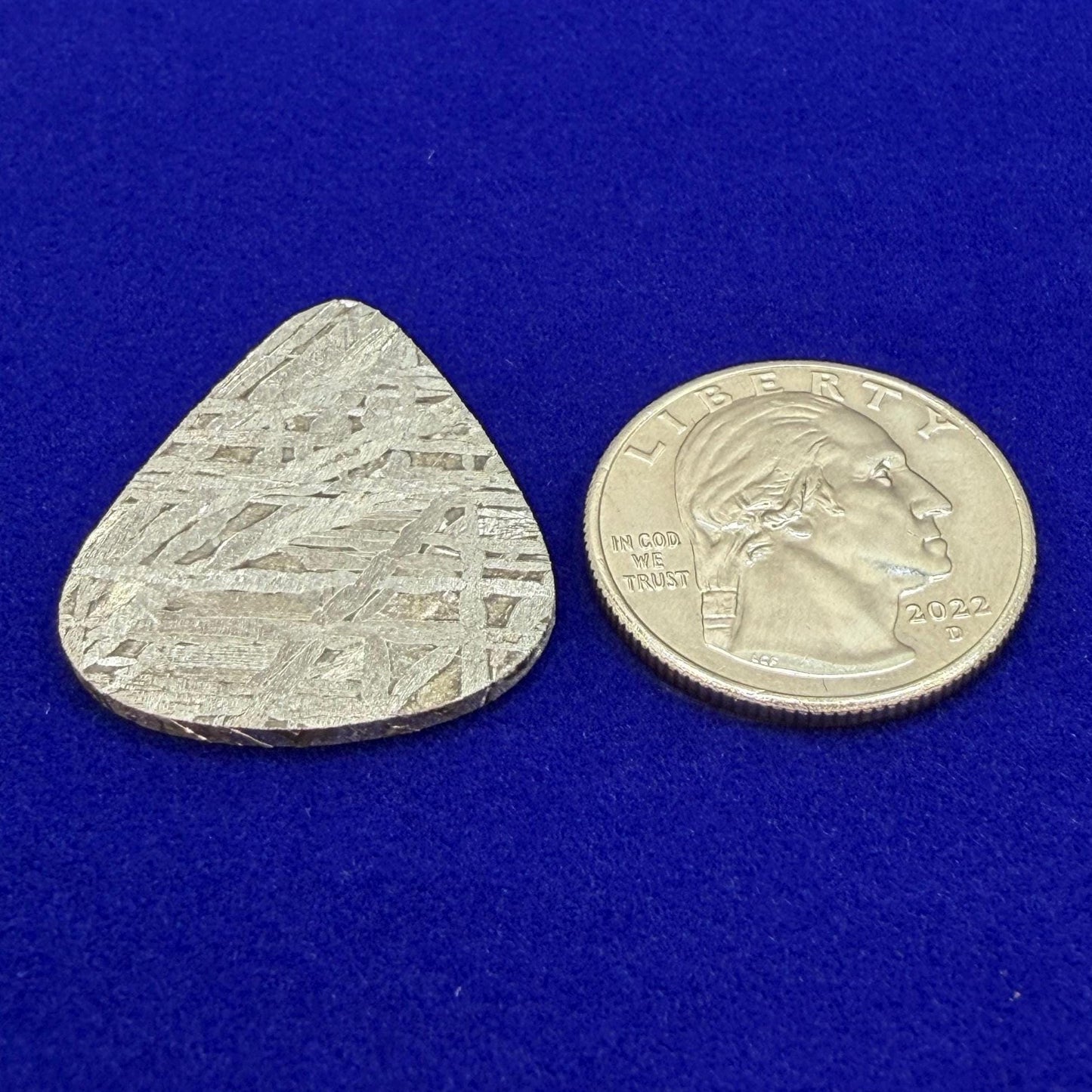 Aletai Meteorite Guitar Pick: Etched Iron, Unique Astronomy Gift, 8.08 grams