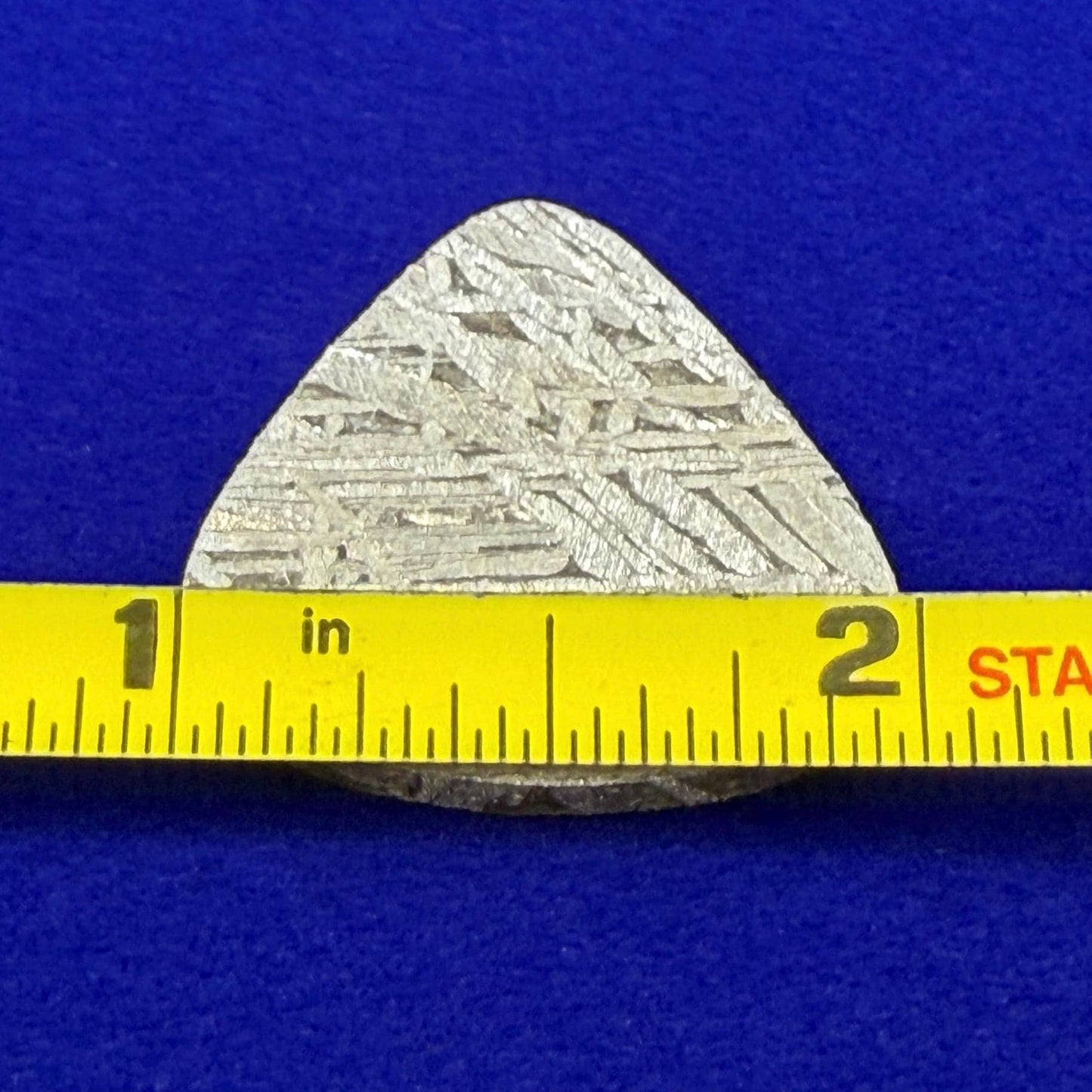 Aletai Meteorite Guitar Pick: Etched Iron, Unique Astronomy Gift, 8.08 grams