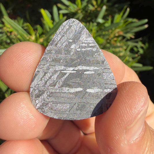 Aletai Meteorite Guitar Pick: Etched Iron, Unique Astronomy Gift, 8.08 grams