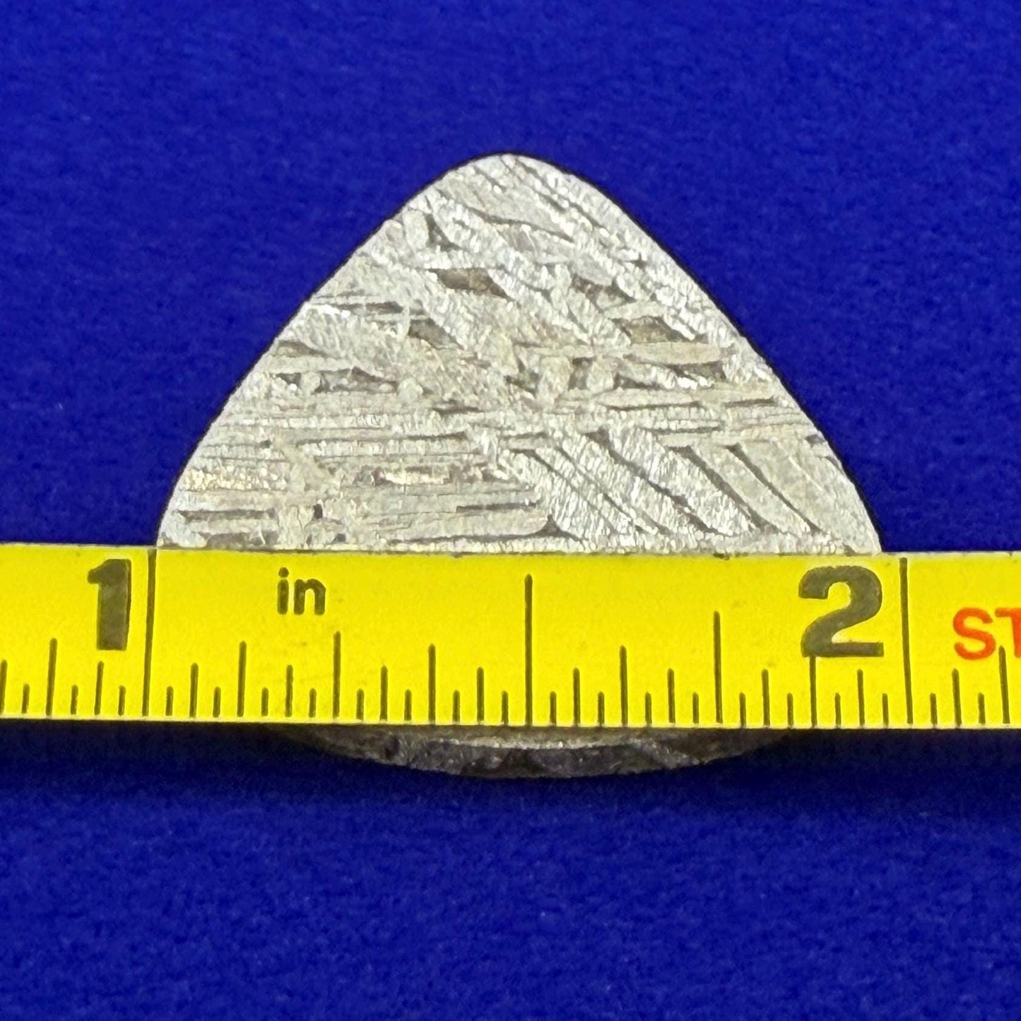 Aletai Meteorite Guitar Pick: Etched Iron, Unique Astronomy Gift, 8.08 grams