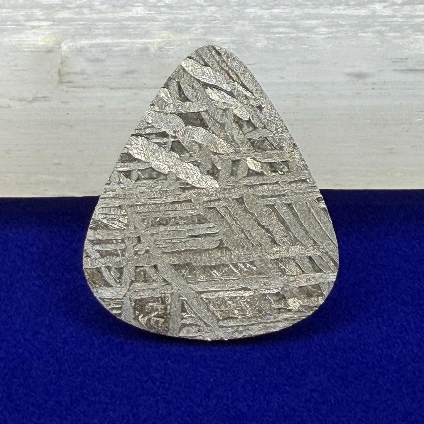 Aletai Meteorite Guitar Pick: Etched Iron, Unique Astronomy Gift, 8.08 grams