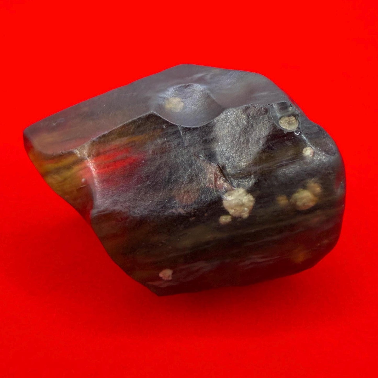 Libyan Desert Glass Tektite: Golden Green Talisman, Rare and Unique Tektite, 22.08 grams