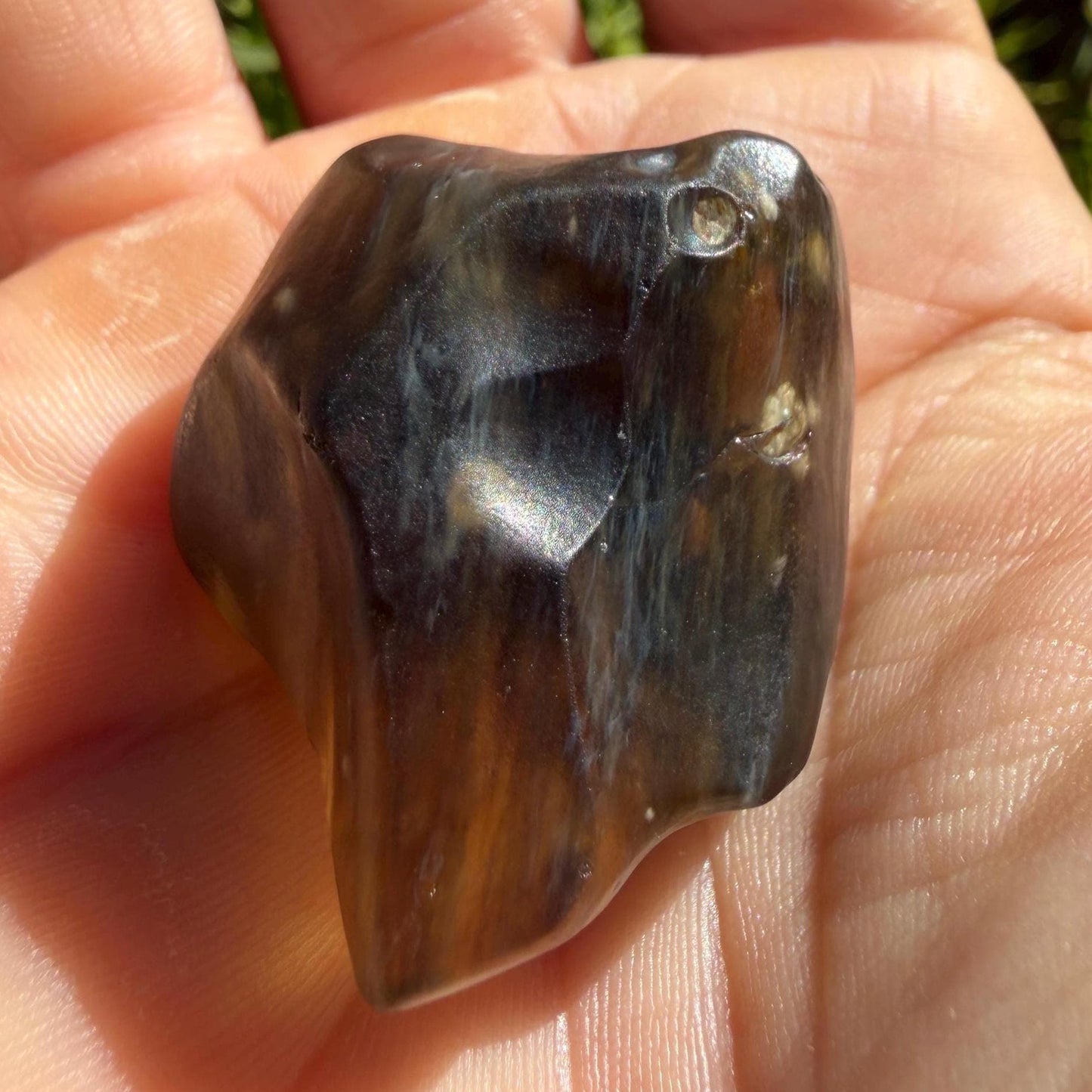 Libyan Desert Glass Tektite: Golden Green Talisman, Rare and Unique Tektite, 22.08 grams