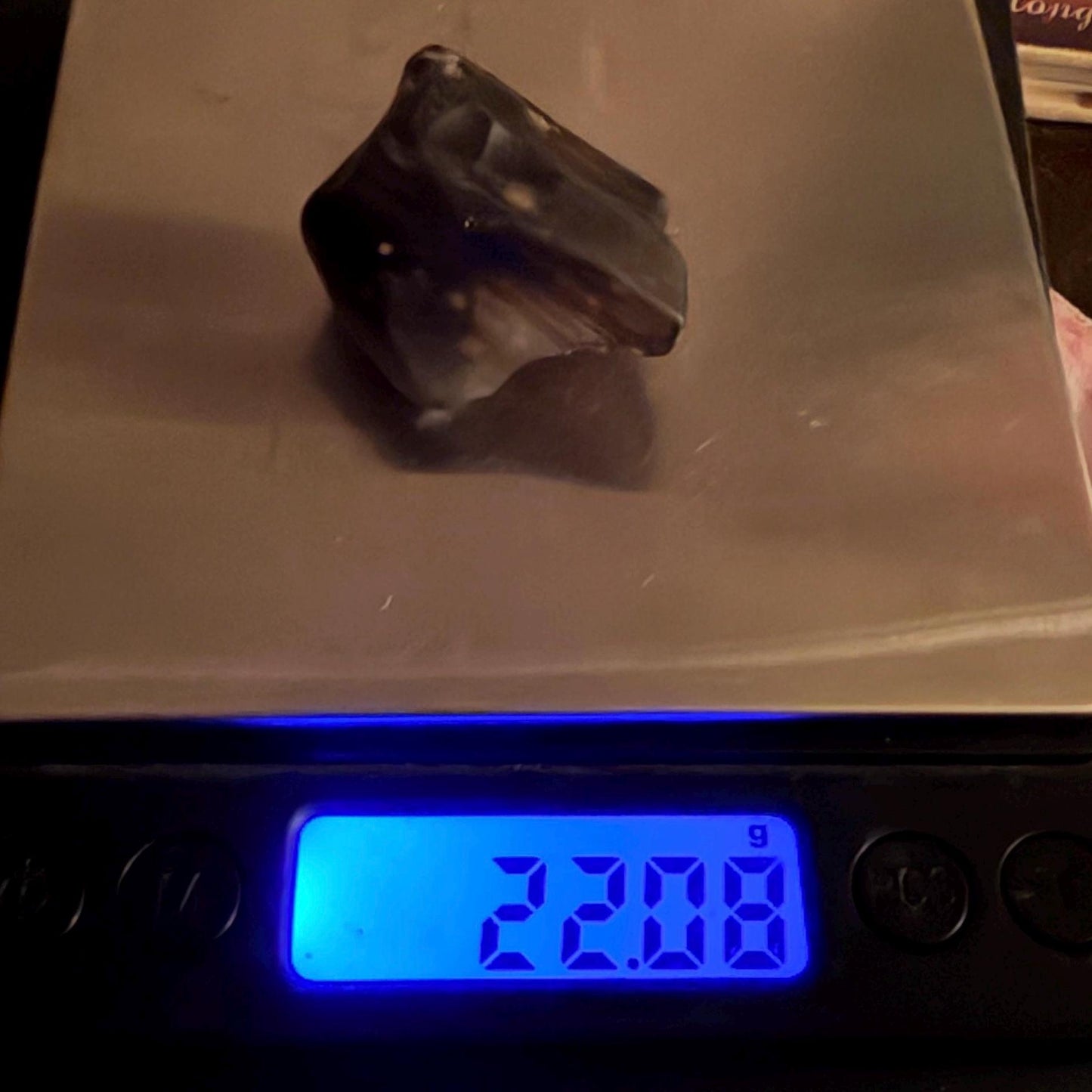 Libyan Desert Glass Tektite: Golden Green Talisman, Rare and Unique Tektite, 22.08 grams