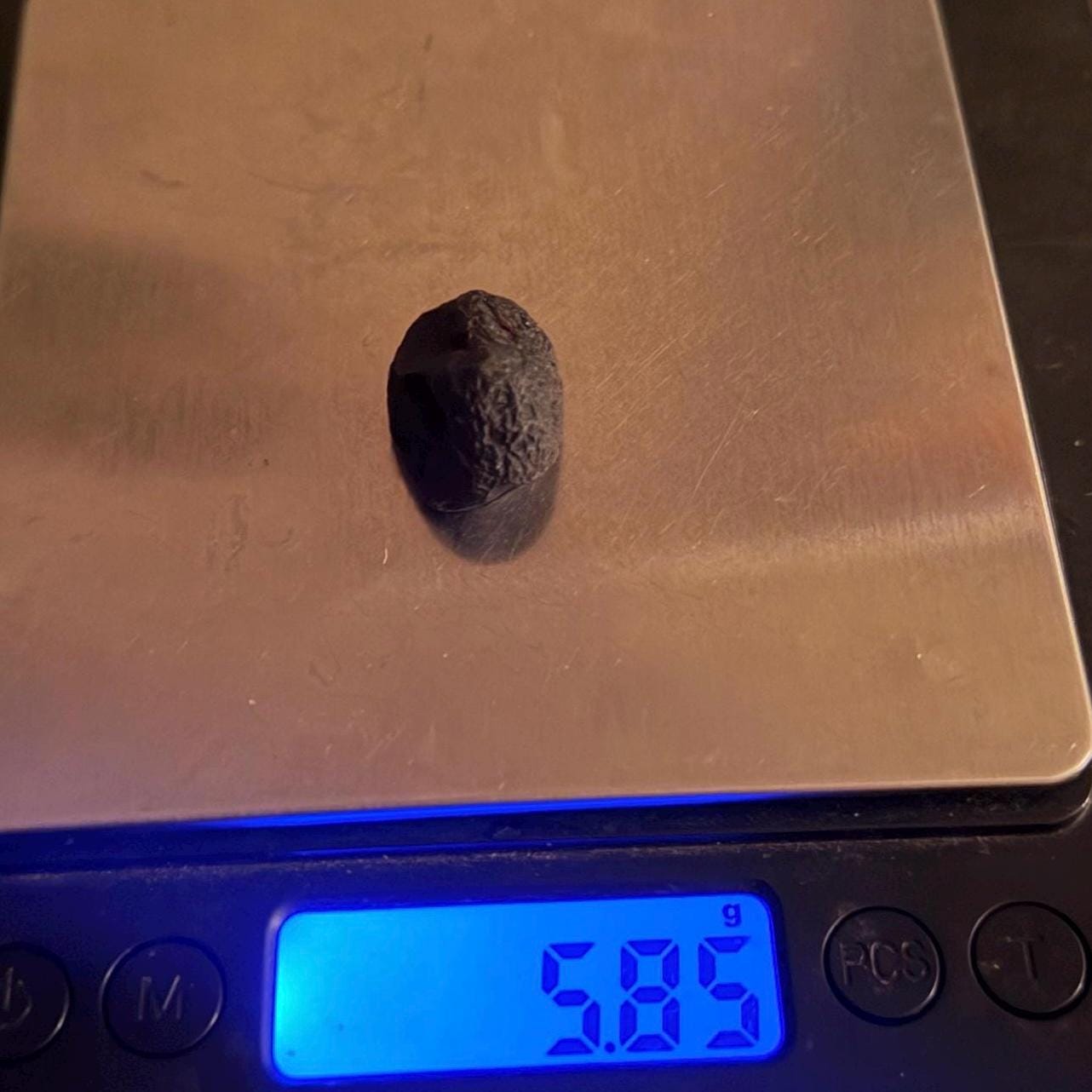 Saffordite Cintamani Stone Specimen: Rare Arizona Pseudo-Tektite, 5.85 grams