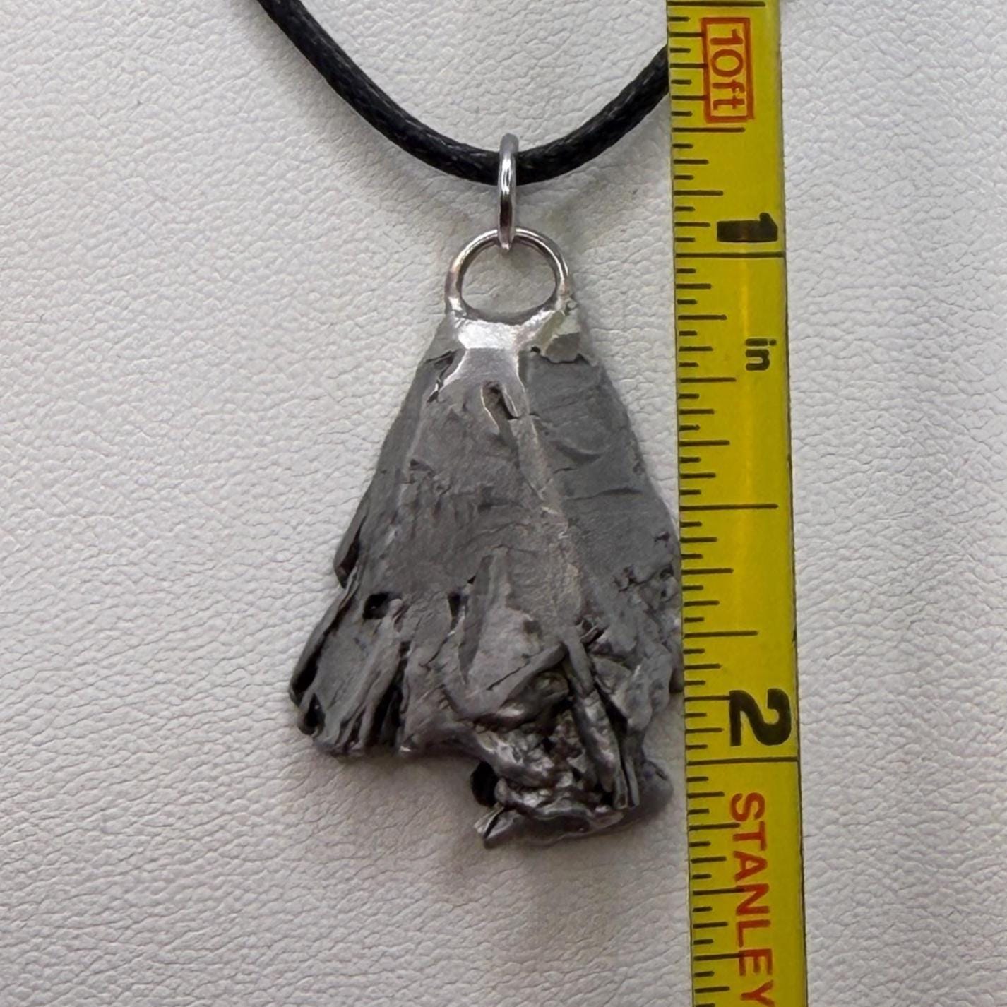 Aletai Meteorite Pendant: Visible Widmanstätten Pattern, Authentic Space Jewelry, Cosmic Jewelry, 11.55g