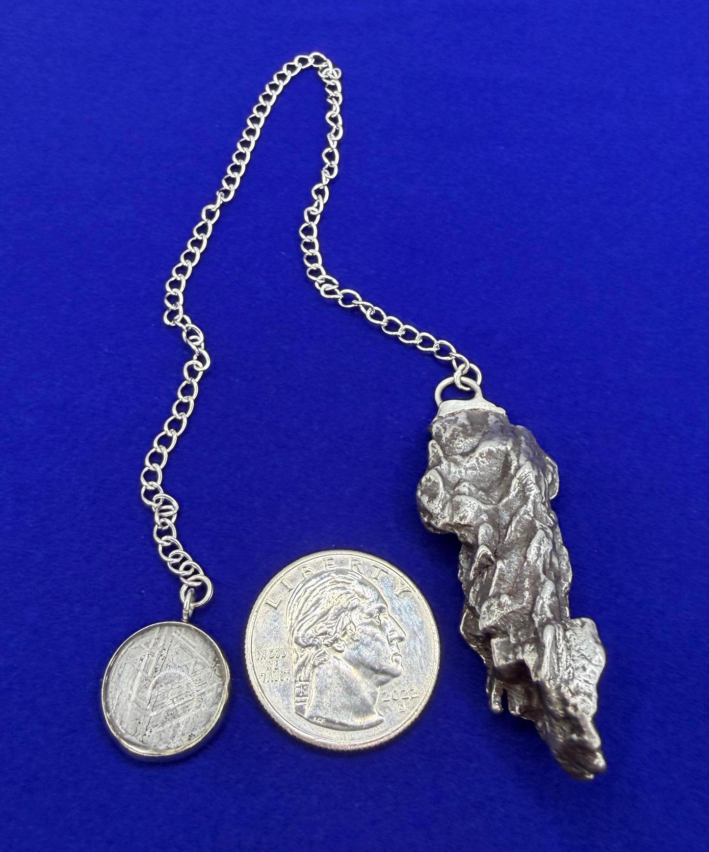Campo del Cielo Meteorite Pendulum, Rare Cosmic Divination Tool, Crystal Healing Gift, 25.01g