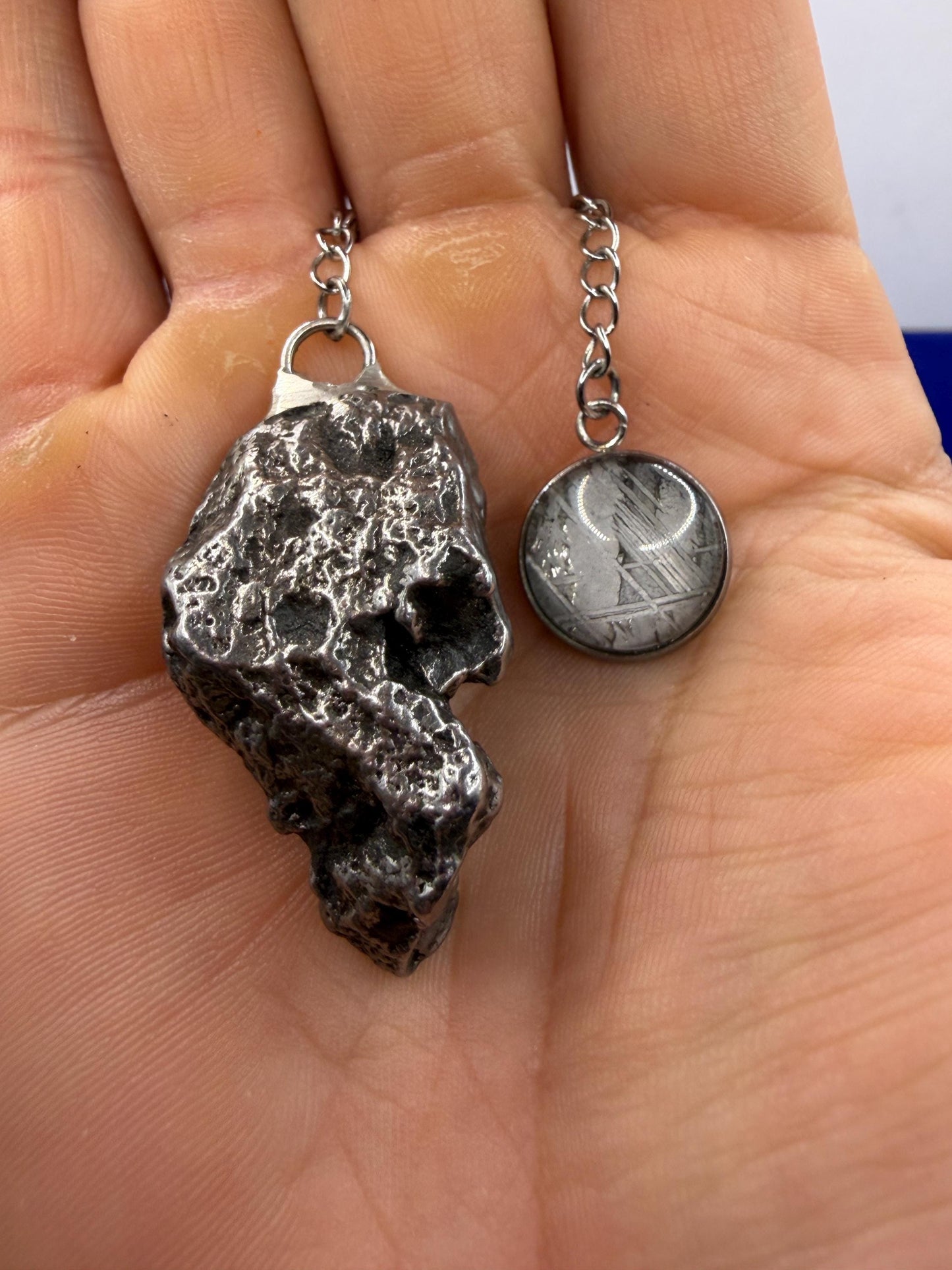 Campo del Cielo Meteorite Pendulum, Rare Cosmic Divination Tool, Crystal Healing Gift, 30.92g
