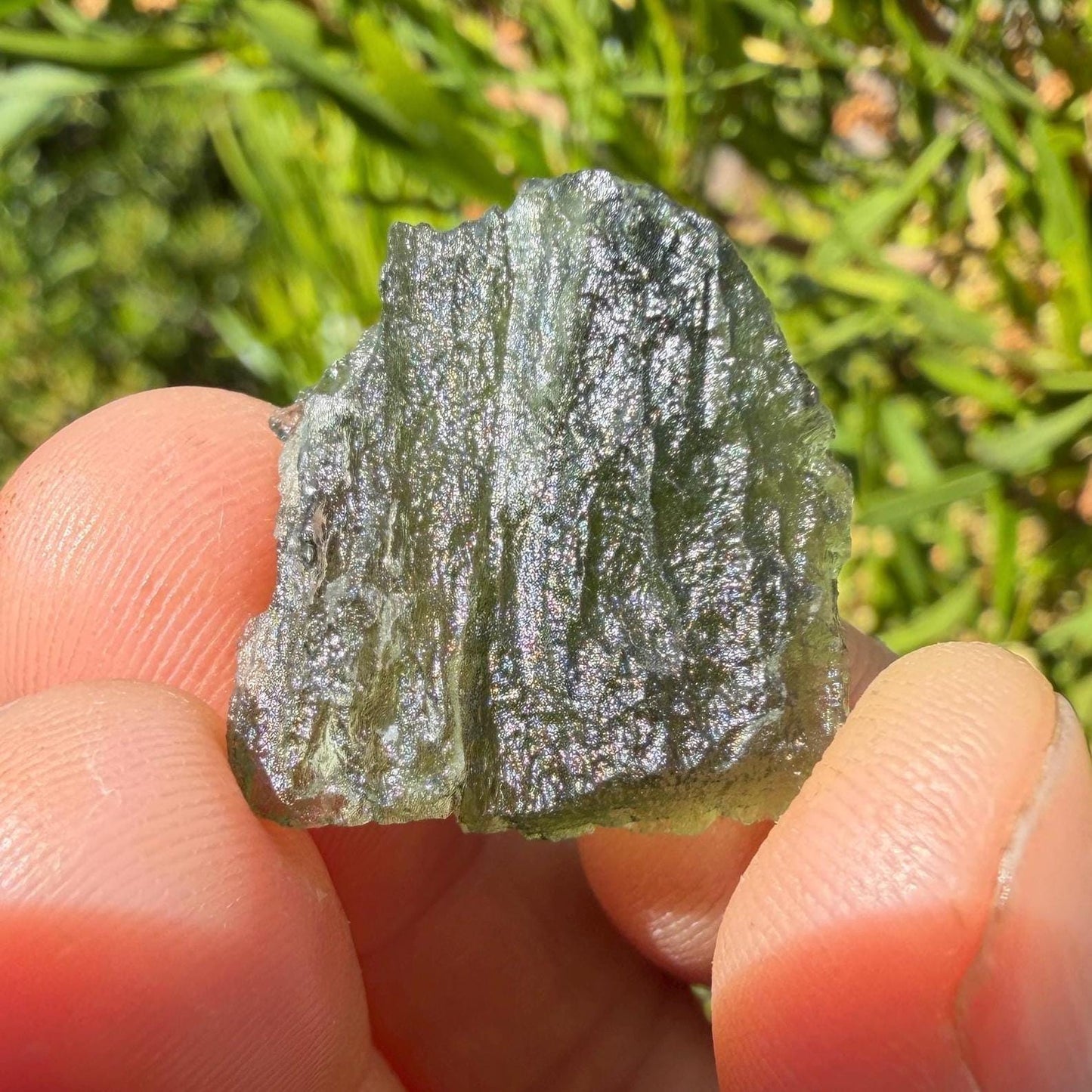 Authentic Moldavite Tektite Specimen, Czech Republic Origin, 4.12 grams