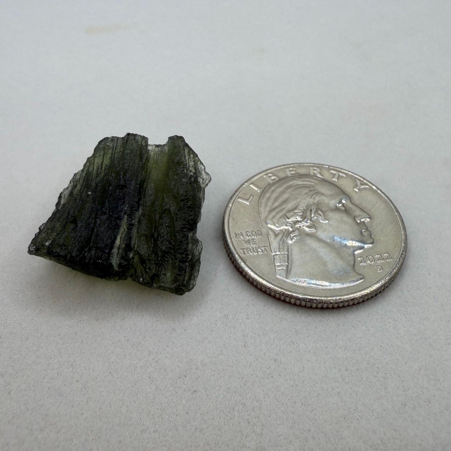 Authentic Moldavite Tektite Specimen, Czech Republic Origin, 4.12 grams