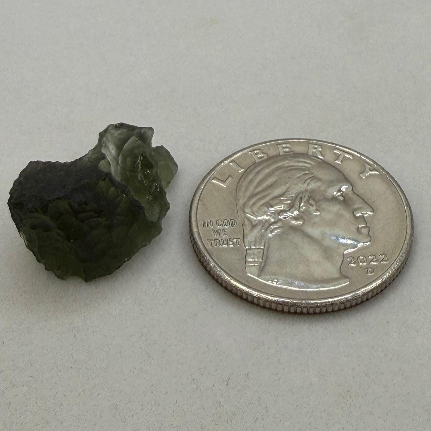 Authentic Moldavite Tektite Specimen, Czech Republic Origin, 2.26 grams