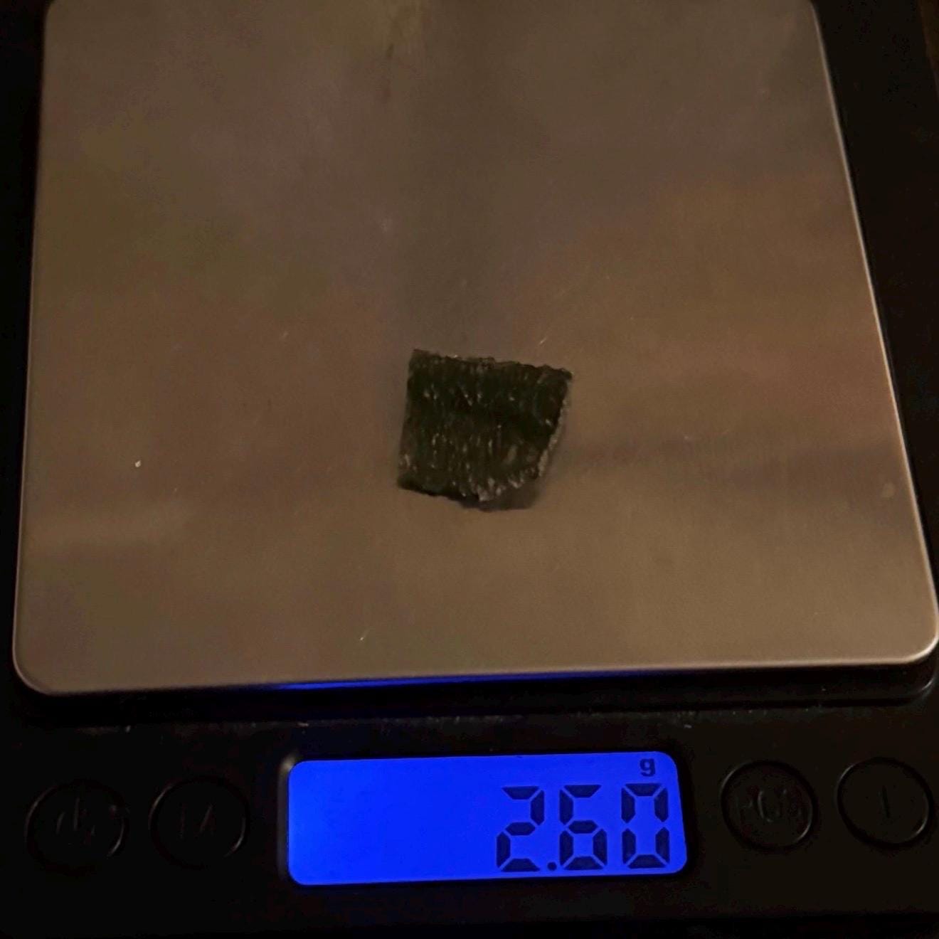 Authentic Moldavite Tektite Specimen: Energy Work 2.60g/13ct