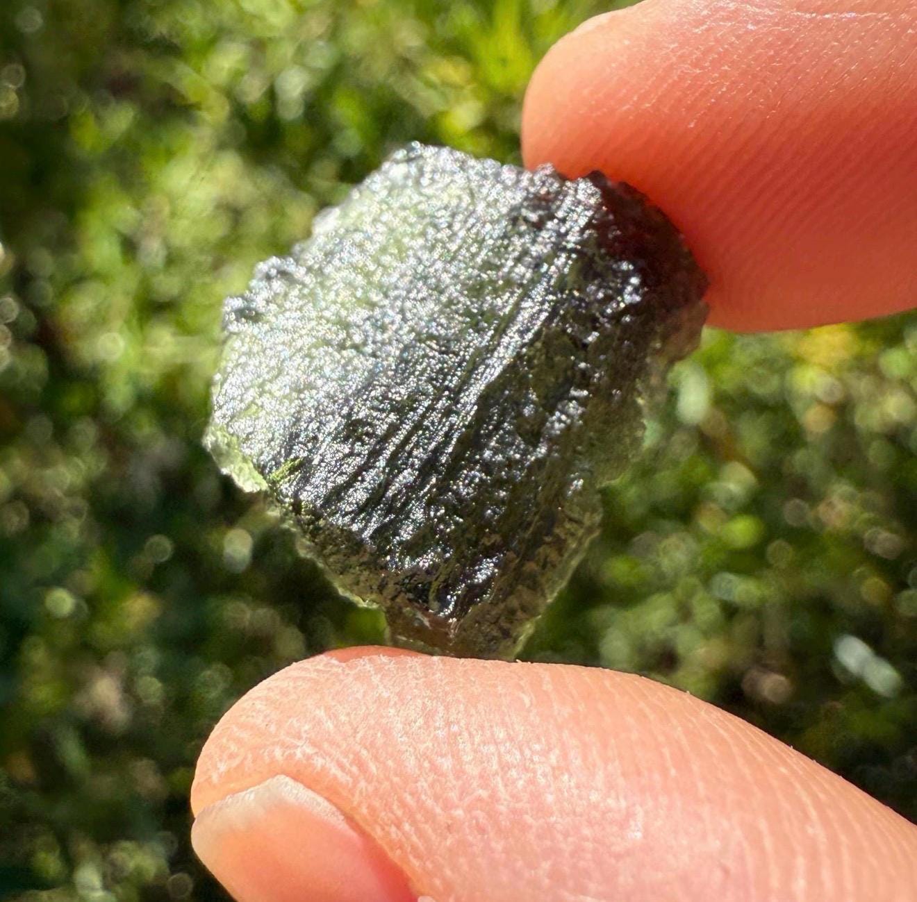 Authentic Moldavite Tektite Specimen: Energy Work 2.60g/13ct