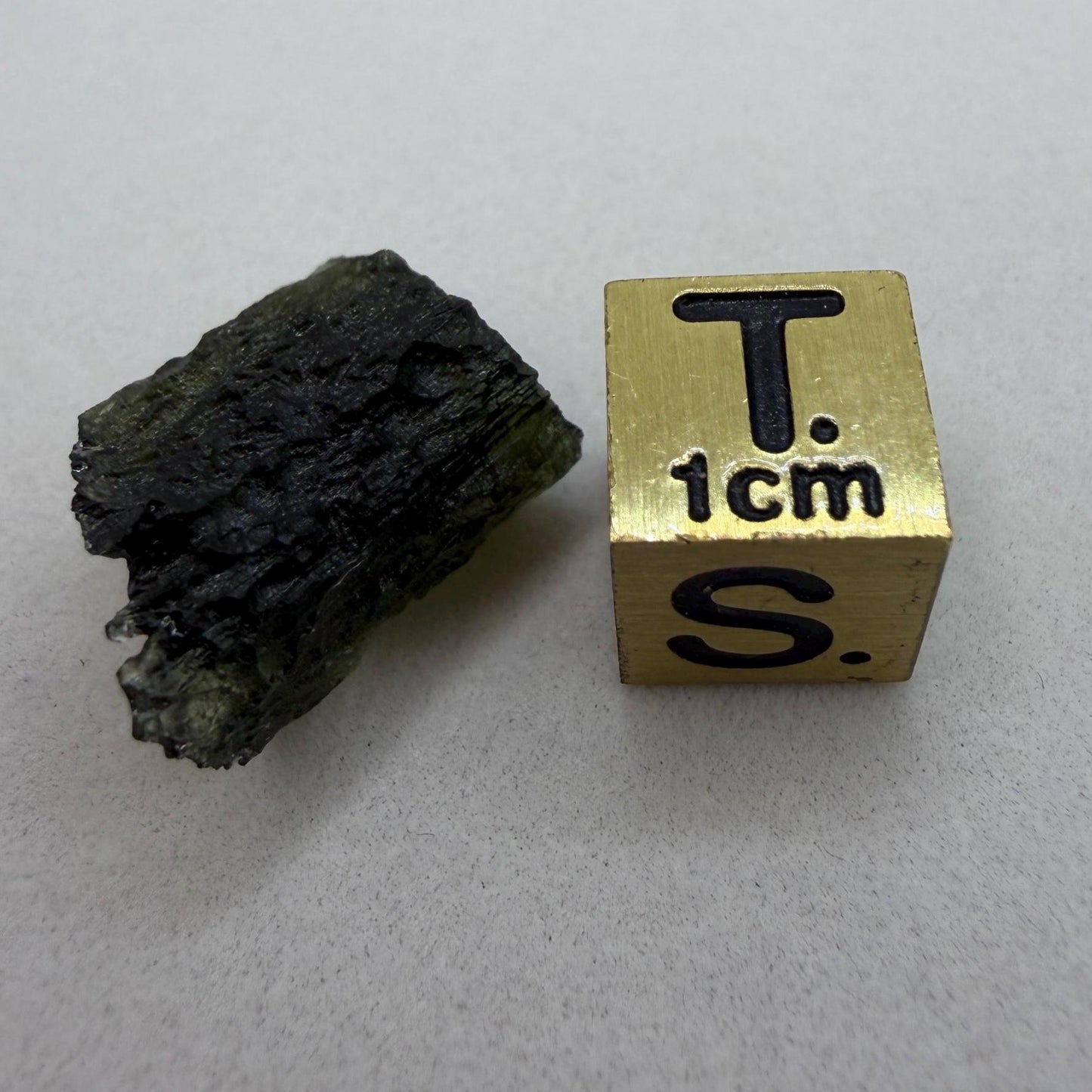 Authentic Moldavite Tektite Specimen: Energy Work 2.60g/13ct