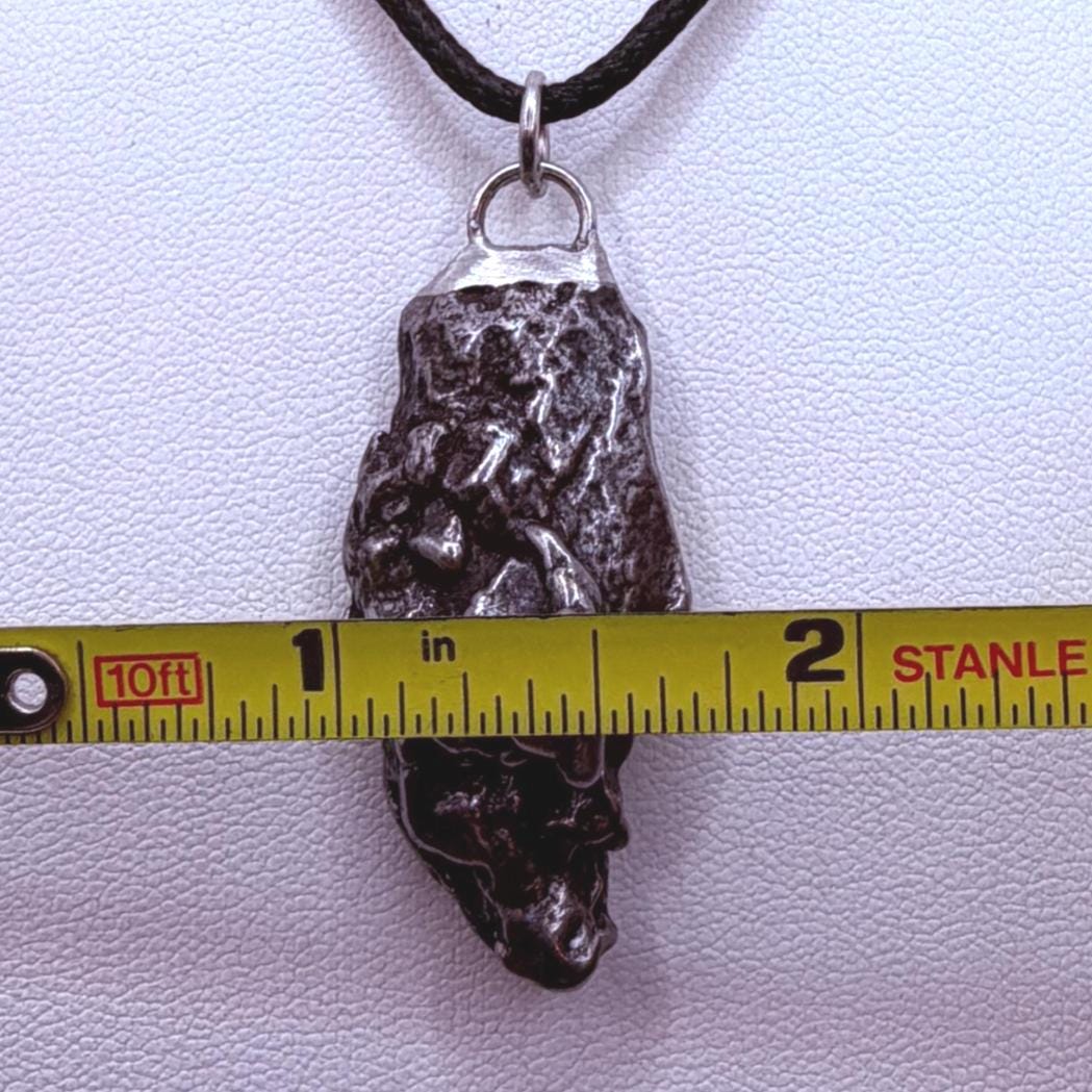 Campo del Cielo Meteorite Pendant: Authentic Astronomy Gift, Space Pendant, 20.08 Grams