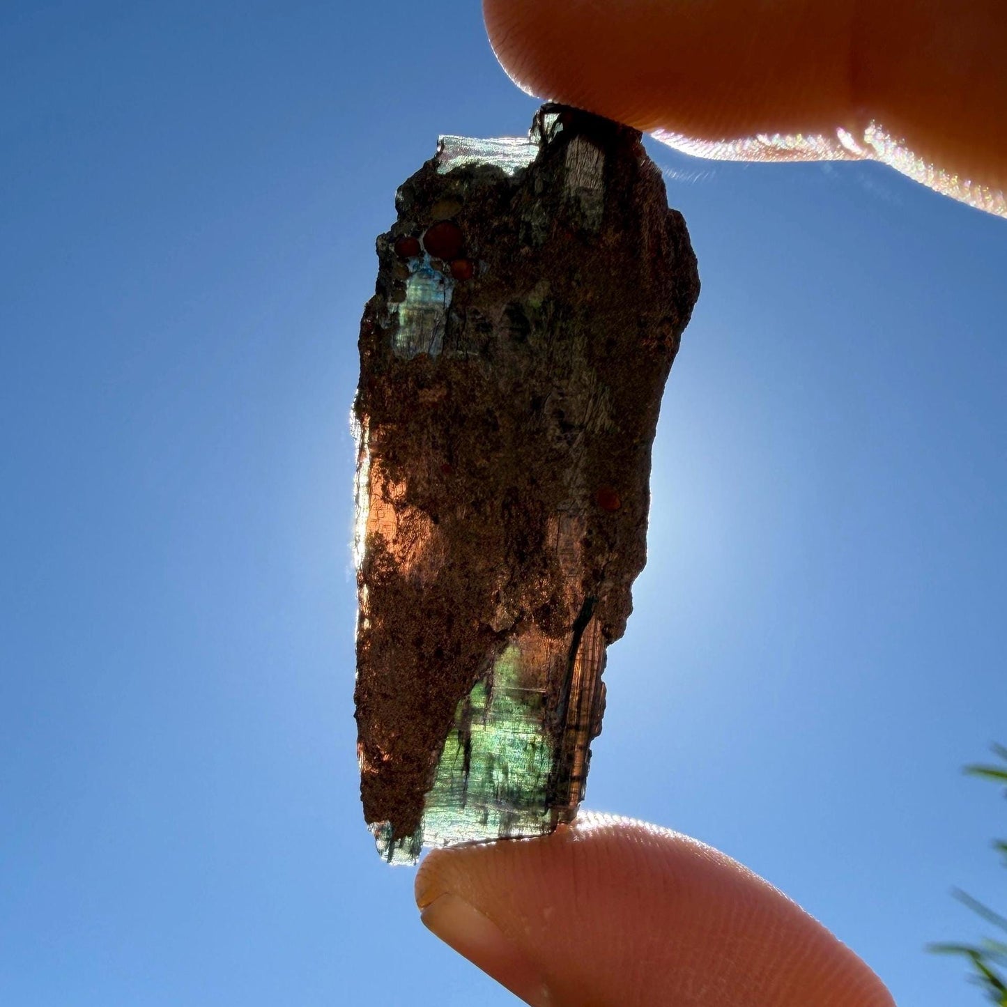 Rare Brazilian Vivianite Crystal, Reiki Healing Stone, 9.55 grams