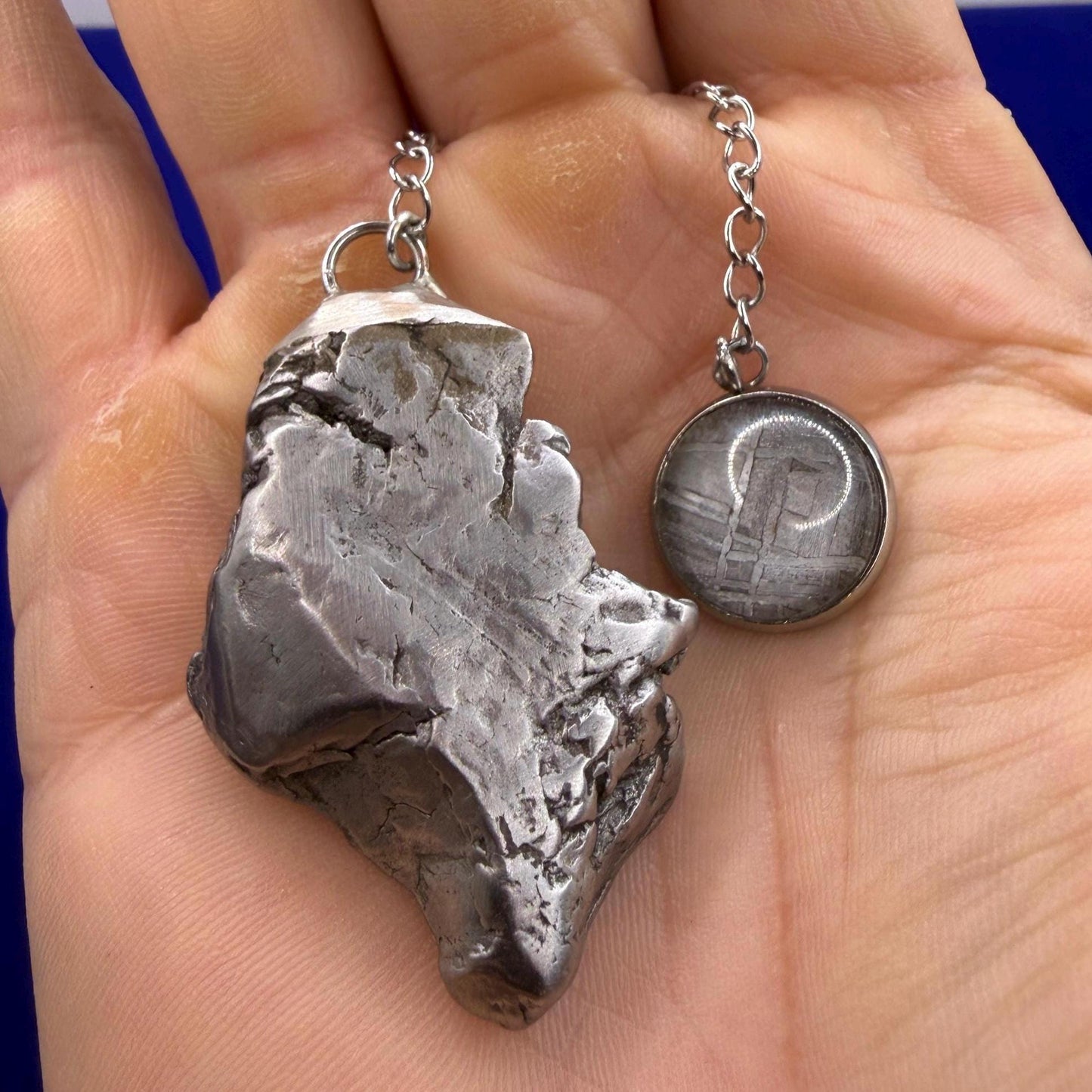 Aletai Meteorite Pendulum: Authentic Iron Meteorite, Divination Tool, 47.26 grams