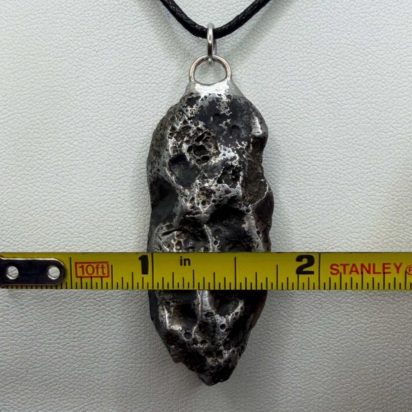 Authentic Sikhote-Alin Meteorite Pendant • 38.27g Iron Space Jewelry