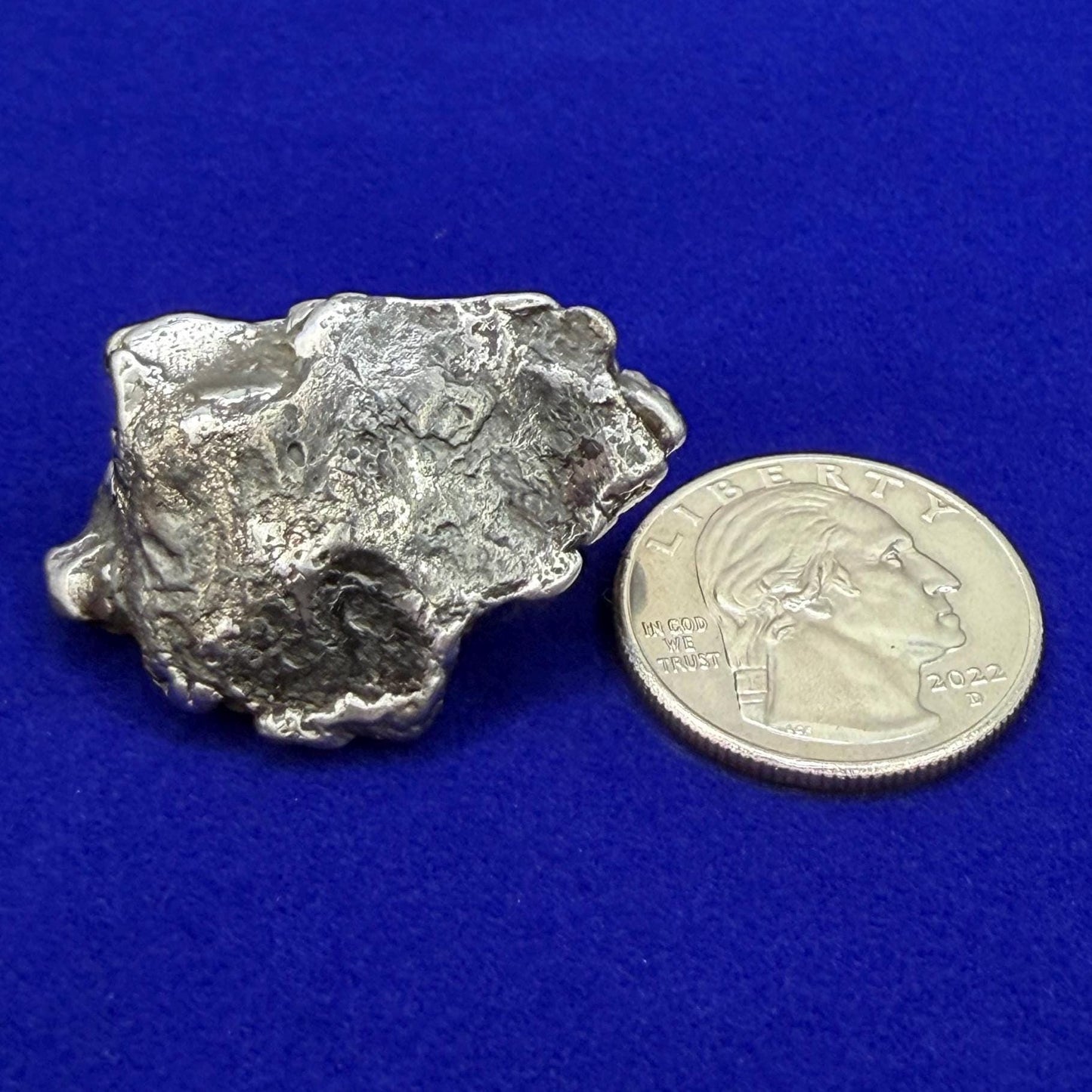 Uruacu Iron Meteorite Specimen: Space Gift, Authentic Meteorite, Brazil, 34.47 grams