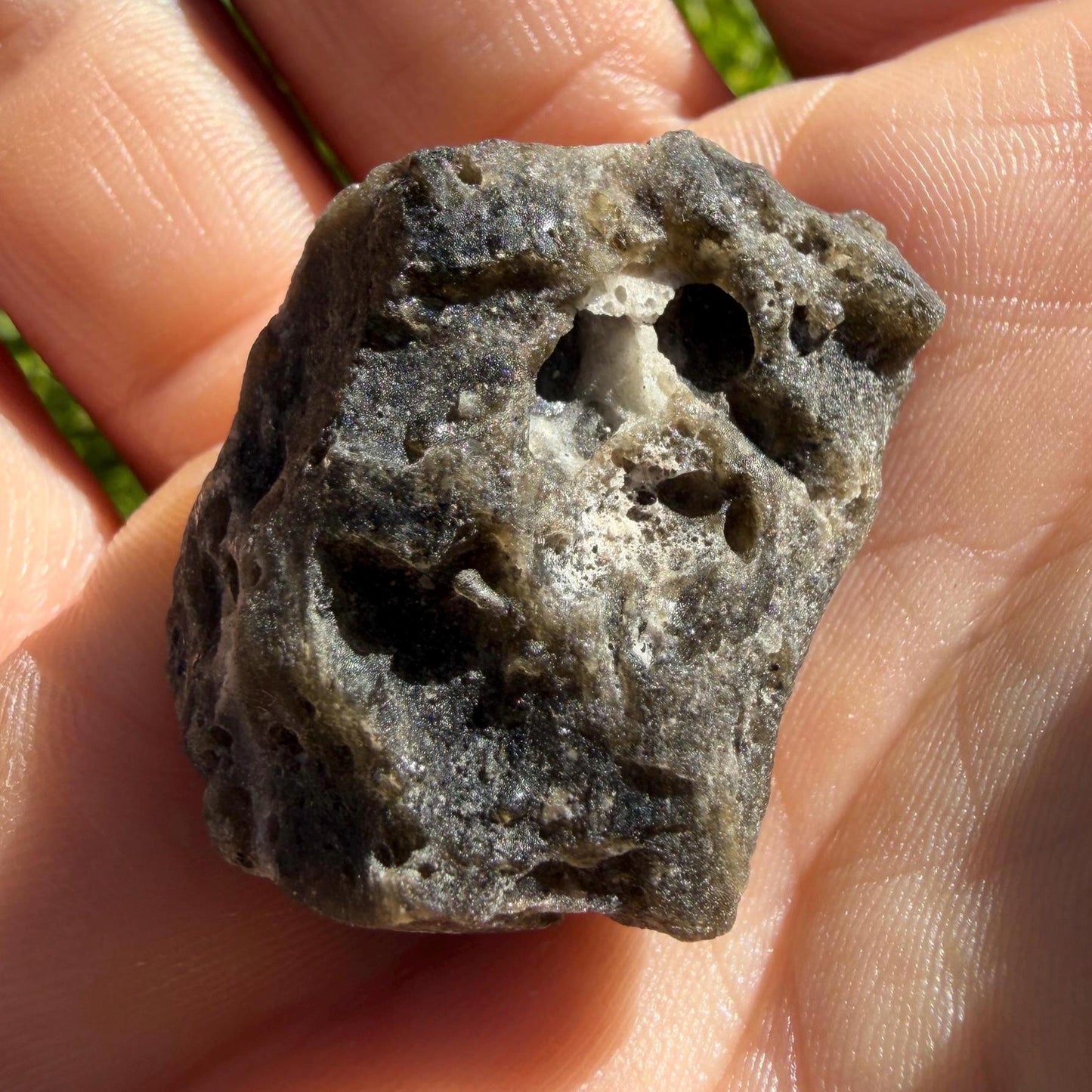 Darwin Glass Tektite: Tasmanian Impactite Talisman, 11.41g