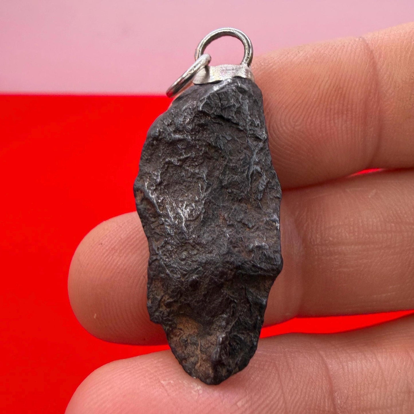 Canyon Diablo Iron Meteorite Pendant: Arizona Space Gift, 7.37g