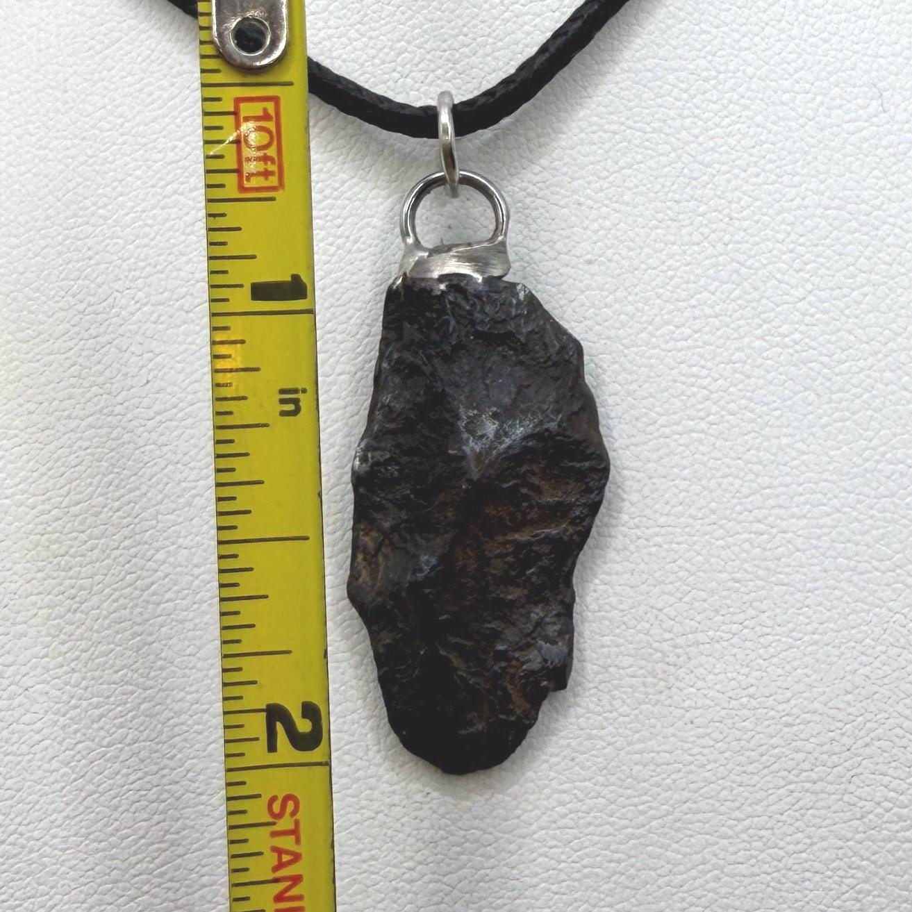 Canyon Diablo Iron Meteorite Pendant: Arizona Space Gift, 7.37g