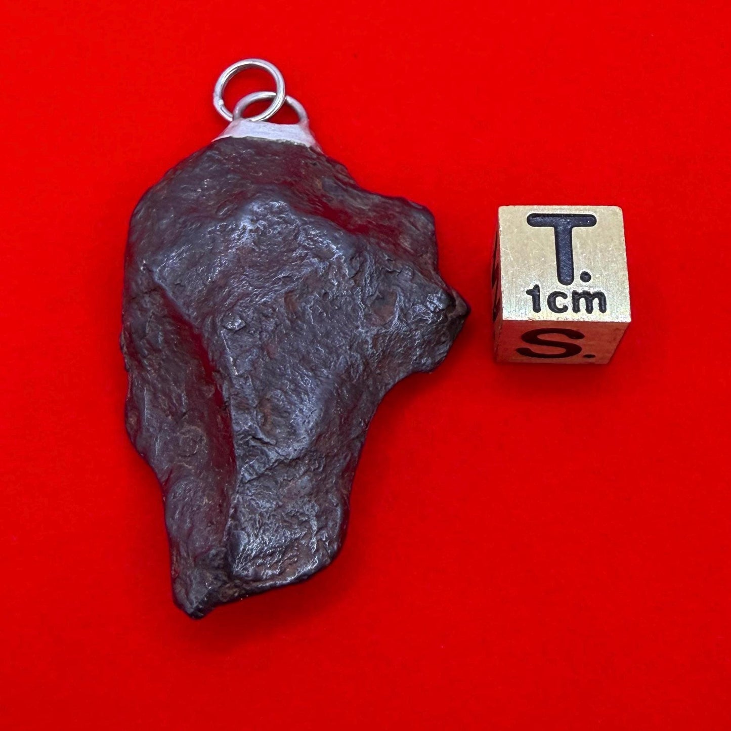 Canyon Diablo Iron Meteorite Pendant: Arizona Space Gift, 27.70g