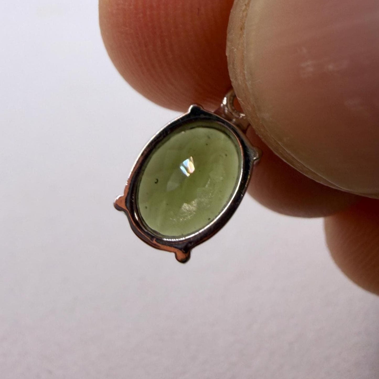 Authentic Moldavite Tektite Pendant: Gem-Cut, Czech Republic, Reiki Energy